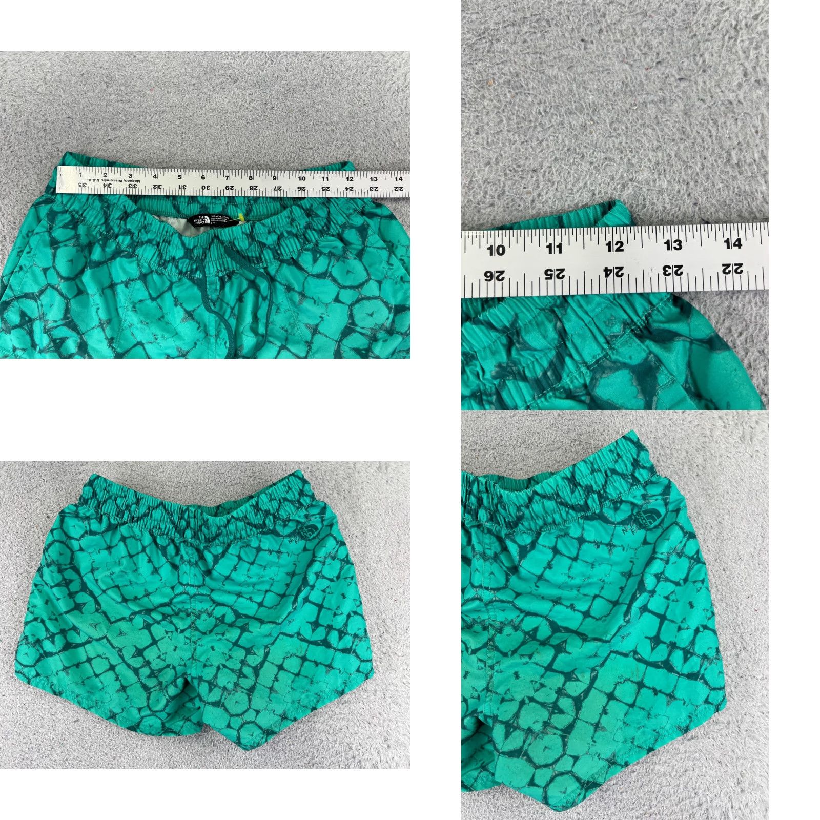 The North Face The North Face Womens Shorts Small Green 100% Nylon Activewear Running Gym Size 28" / US 6 / IT 42 - 8 Thumbnail