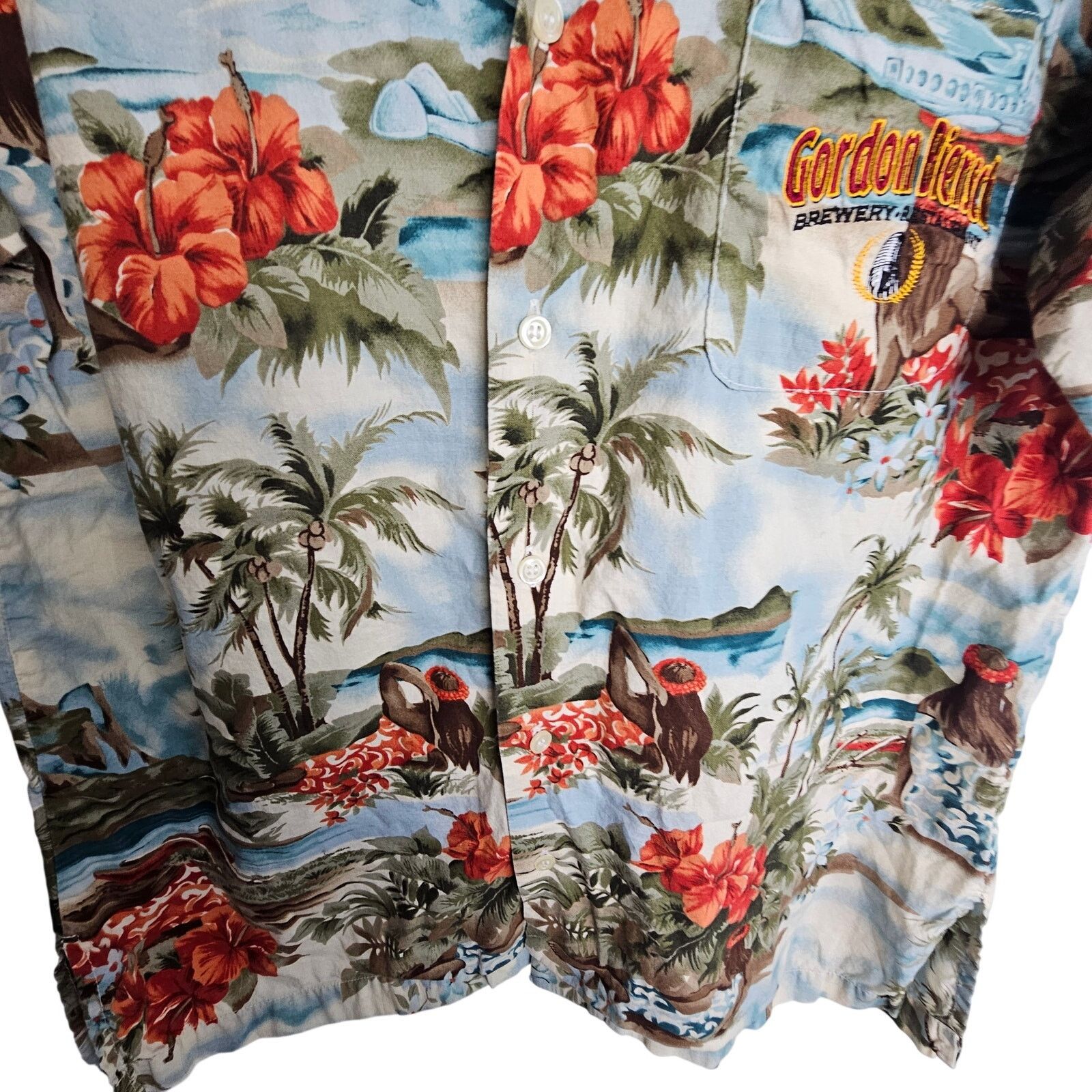 Vintage Vintage Gordon Biersch Mens Tropical Hawaiian Shirt Sz L Size US L / EU 52-54 / 3 - 3 Thumbnail