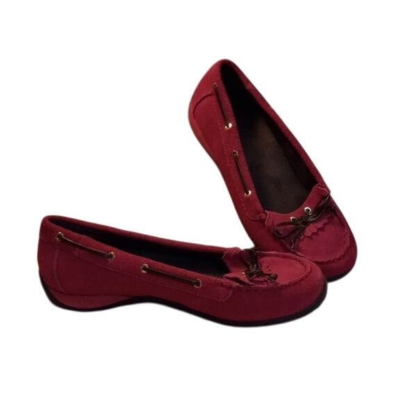 Vionic Vionic Size 8.5 Orthaheel Kiltie Pink Suede Moccasin Loafers Size US 8.5 / IT 38.5 - 5 Thumbnail