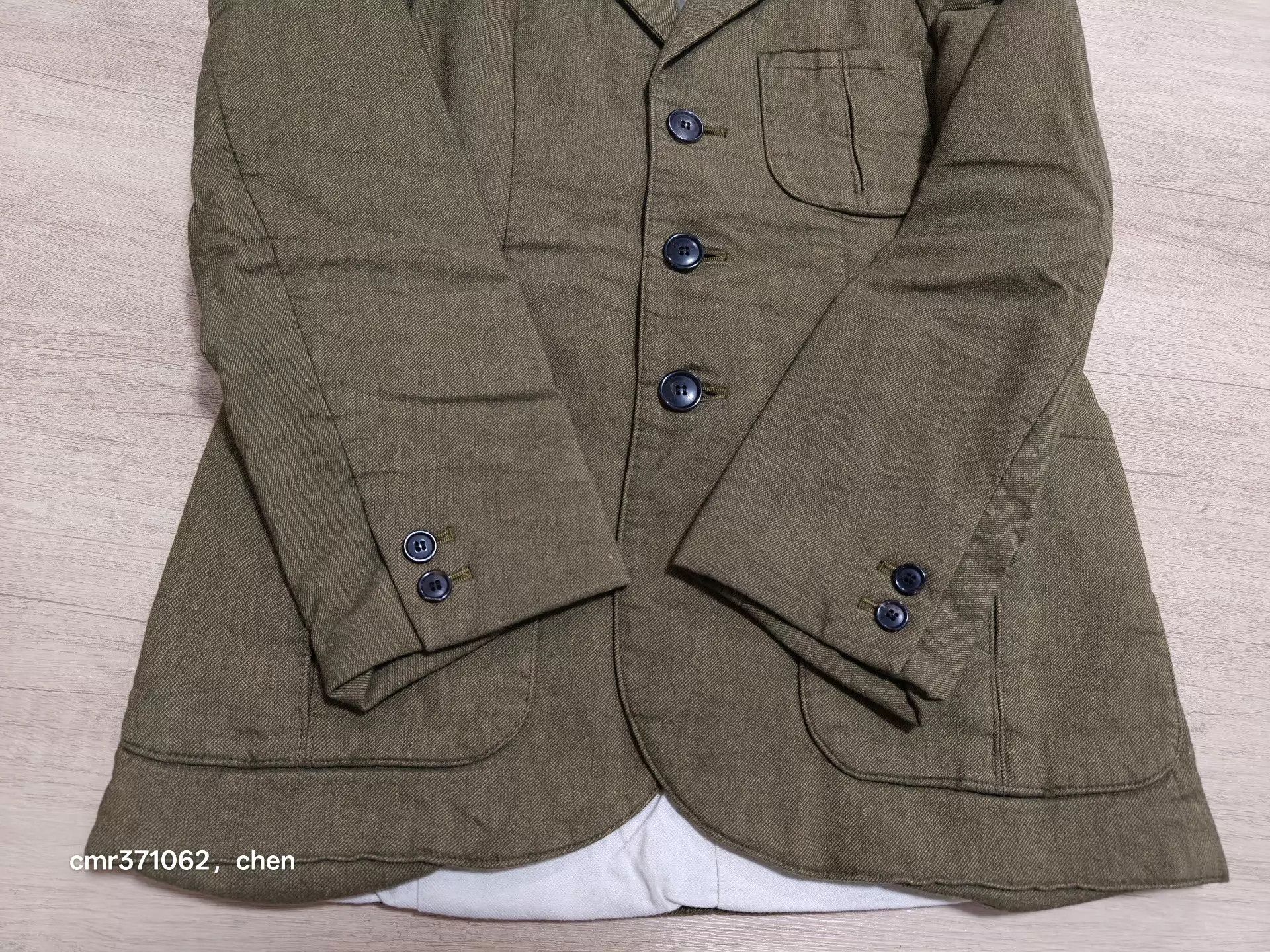 Visvim visvim 18aw rebecca jkt wmn's olive w1 wool-linen padded jkt Size S / US 4 / IT 40 - 4 Thumbnail