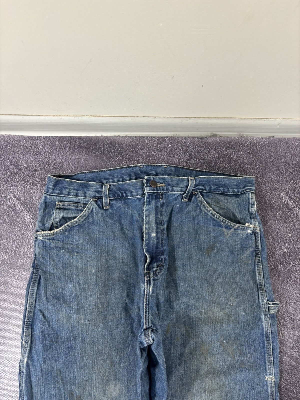 Dickies Vintage Dickies Workwear USA Blue Utility Work Denim Jeans Size US 36 / EU 52 - 14 Thumbnail