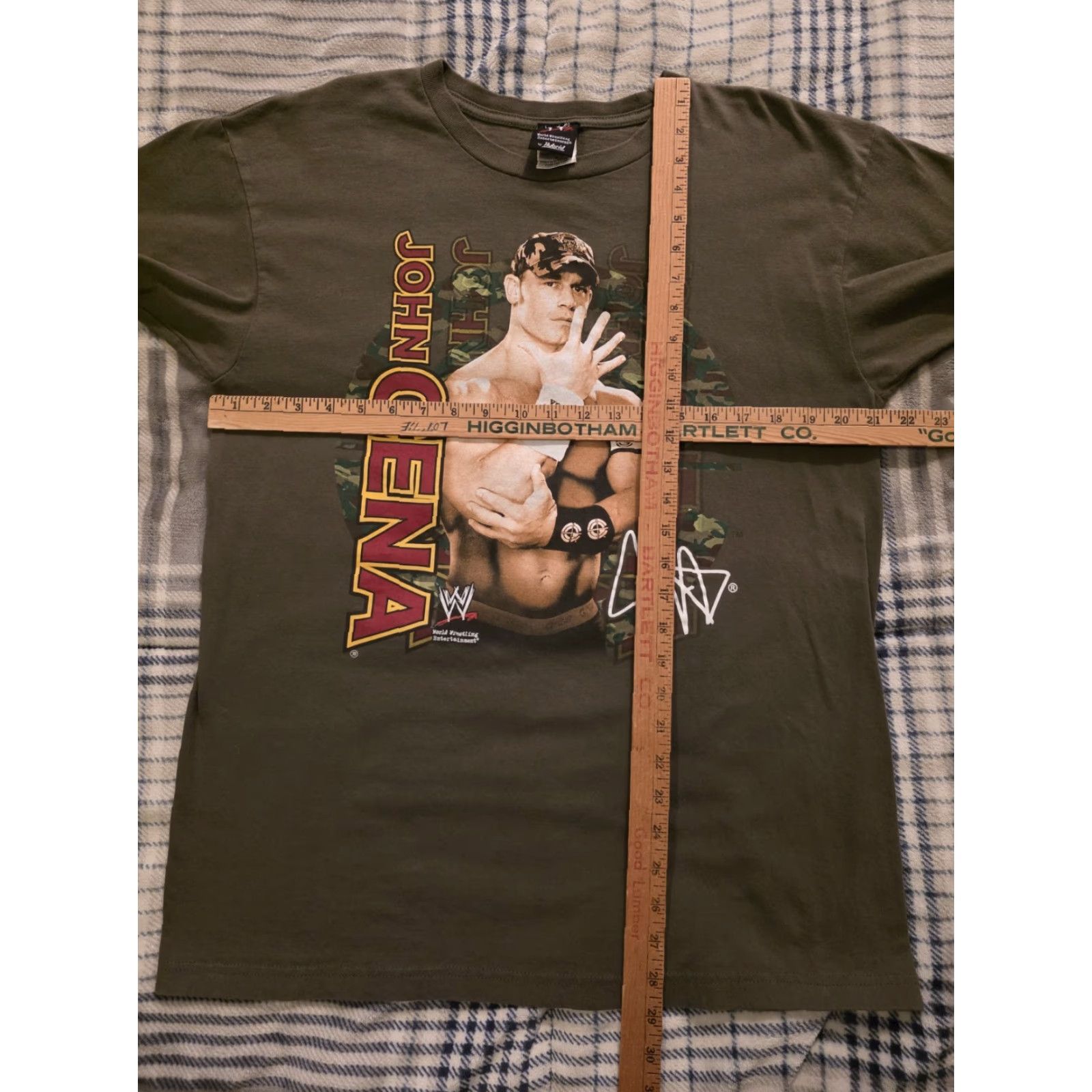 Vintage VINTAGE WWE John Cena You Can't See Me T Shirt Army Green Large Deadstock NWOT Size US L / EU 52-54 / 3 - 7 Thumbnail