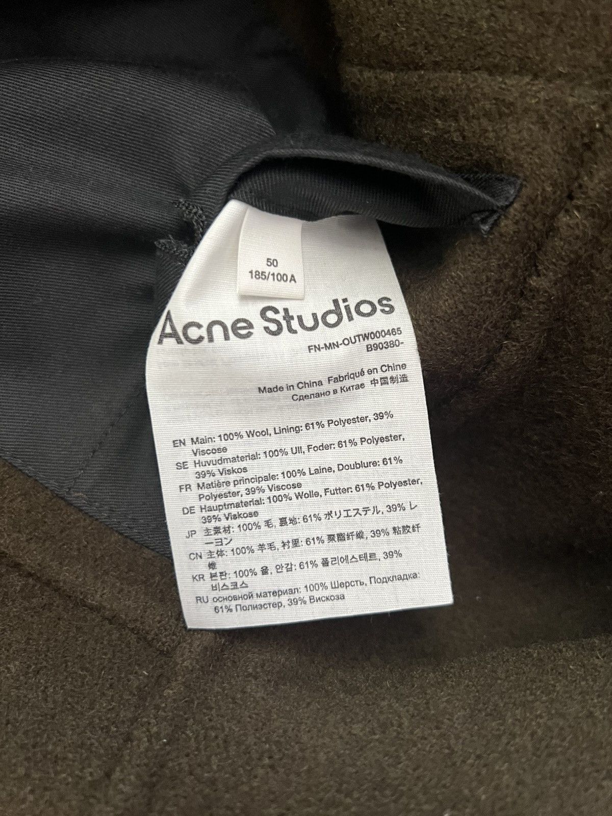 Acne Studios Dagnite Twill jacket Size US M / EU 48-50 / 2 - 7 Thumbnail