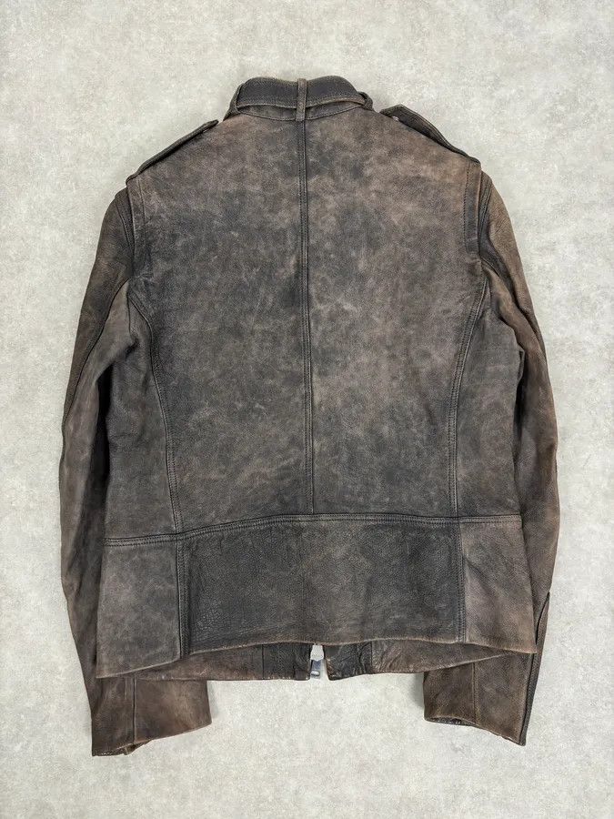 Gucci SS2011 Gucci Brown Eroded Leather Premium Jacket by Frida Giannini Size US M / EU 48-50 / 2 - 7 Thumbnail