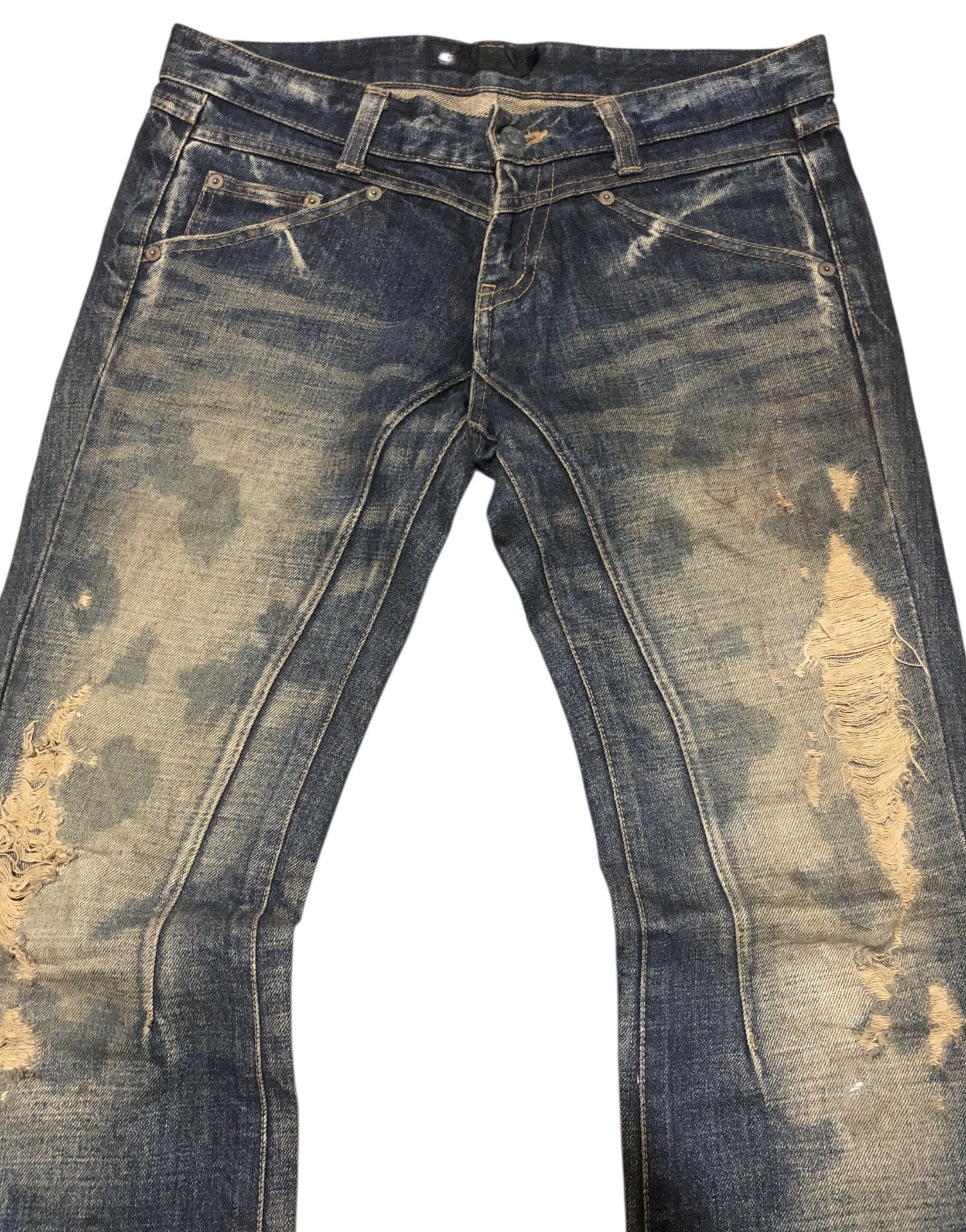 JACKROSE 🔥Y2K JACKROSE Japanese Brand Flared Bootcut Denim Jeans Size US 33 - 3 Thumbnail