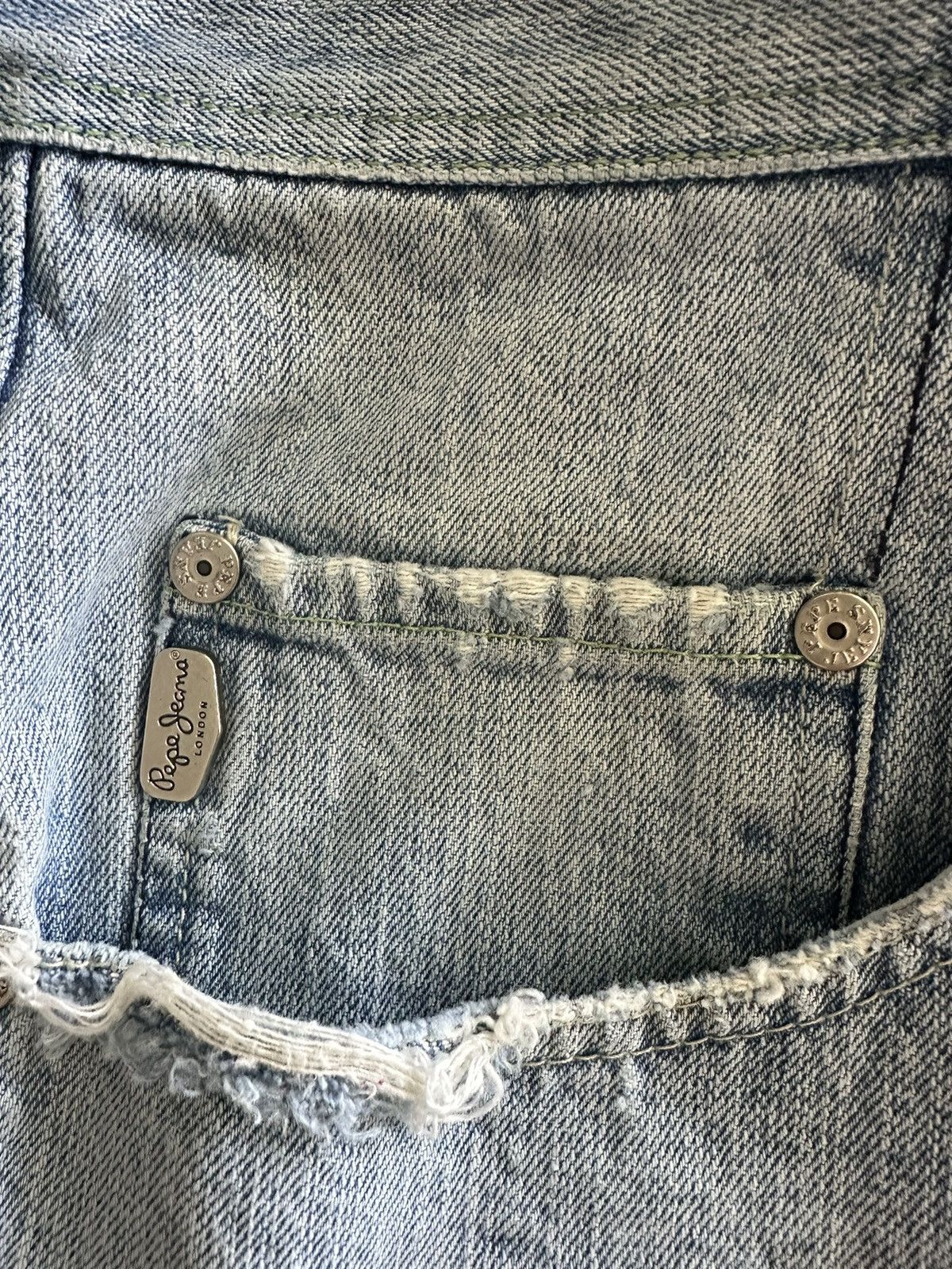 Pepe Jeans × Vintage Vintage 2000s Pepe Jeans Cargo Baggy Utility Rare Y2K Shorts Size US 34 / EU 50 - 12 Thumbnail