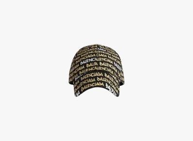 Balenciaga o1srvl11e0426 Size: S / Funky Font Hat / Cap in Black Size ONE SIZE - 1 Preview