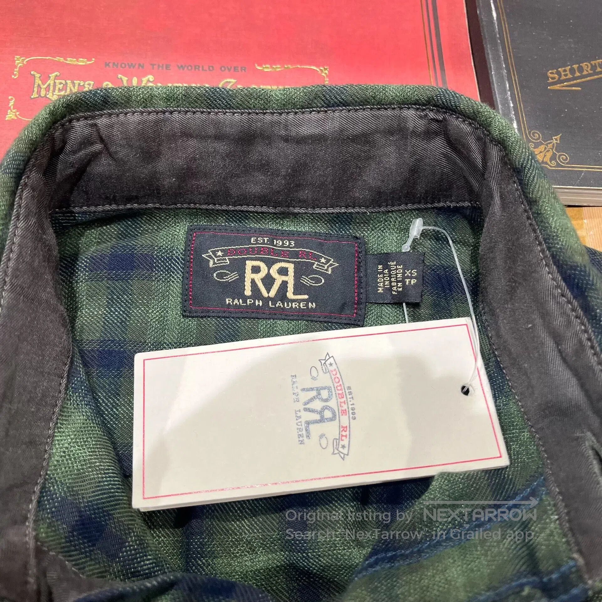 RRL Ralph Lauren RRL Green Plaid Shirt. Size US XS / EU 42 / 0 - 4 Thumbnail