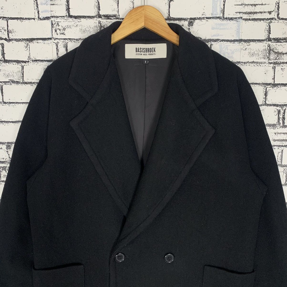 BASISBROEK BASISBROEK Long Wool Coat Jacket Size US M / EU 48-50 / 2 - 2 Thumbnail