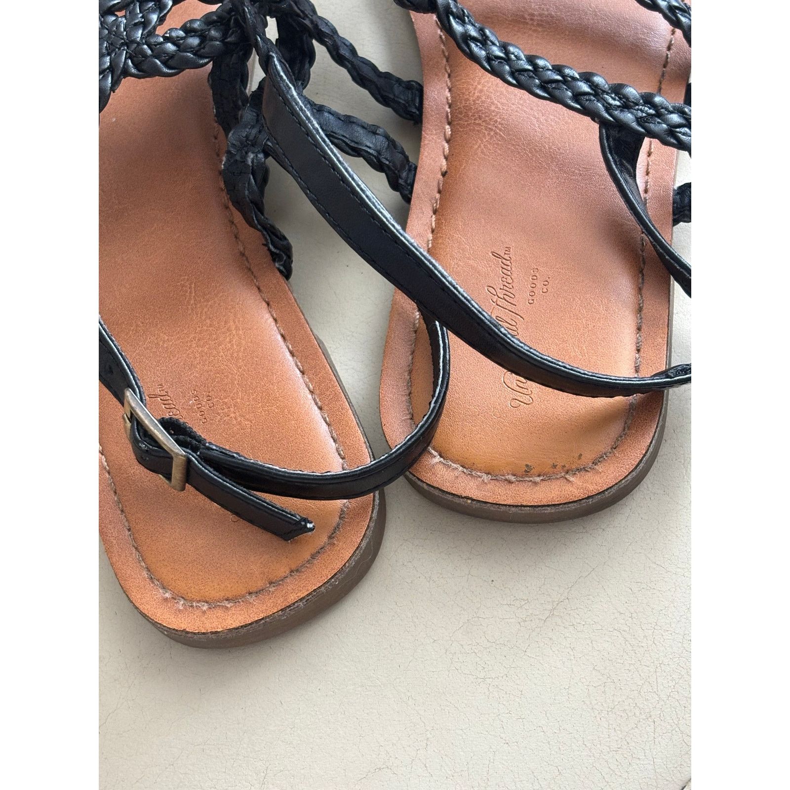 The Unbranded Brand Universal Thread Criss-Cross Braided Sandals Size 8.5 Size US 8.5 / IT 38.5 - 4 Thumbnail
