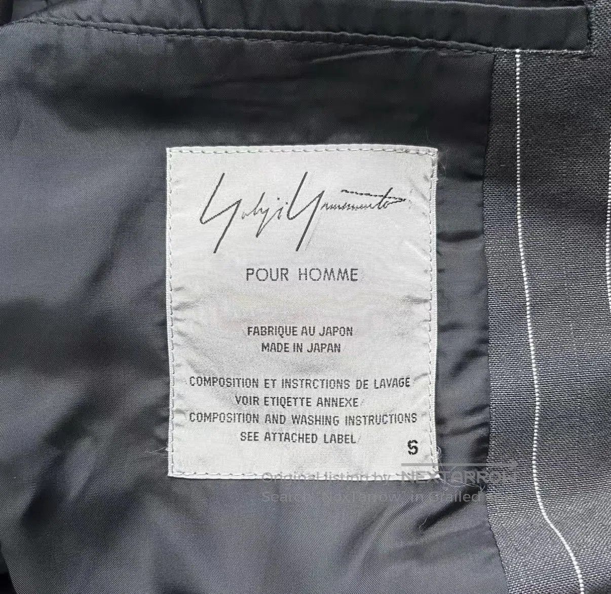 Yohji Yamamoto Black Pinstriped Double. Size US S / EU 44-46 / 1 - 6 Thumbnail