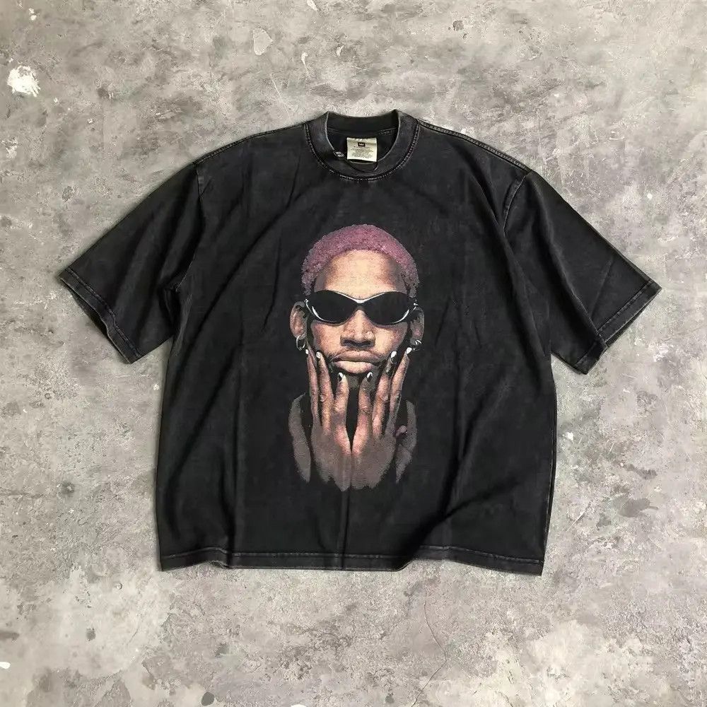 Japanese Brand × Vintage Vintage Rodman Graphic Printed Vintage T Shirt Size US M / EU 48-50 / 2 - 1 Thumbnail