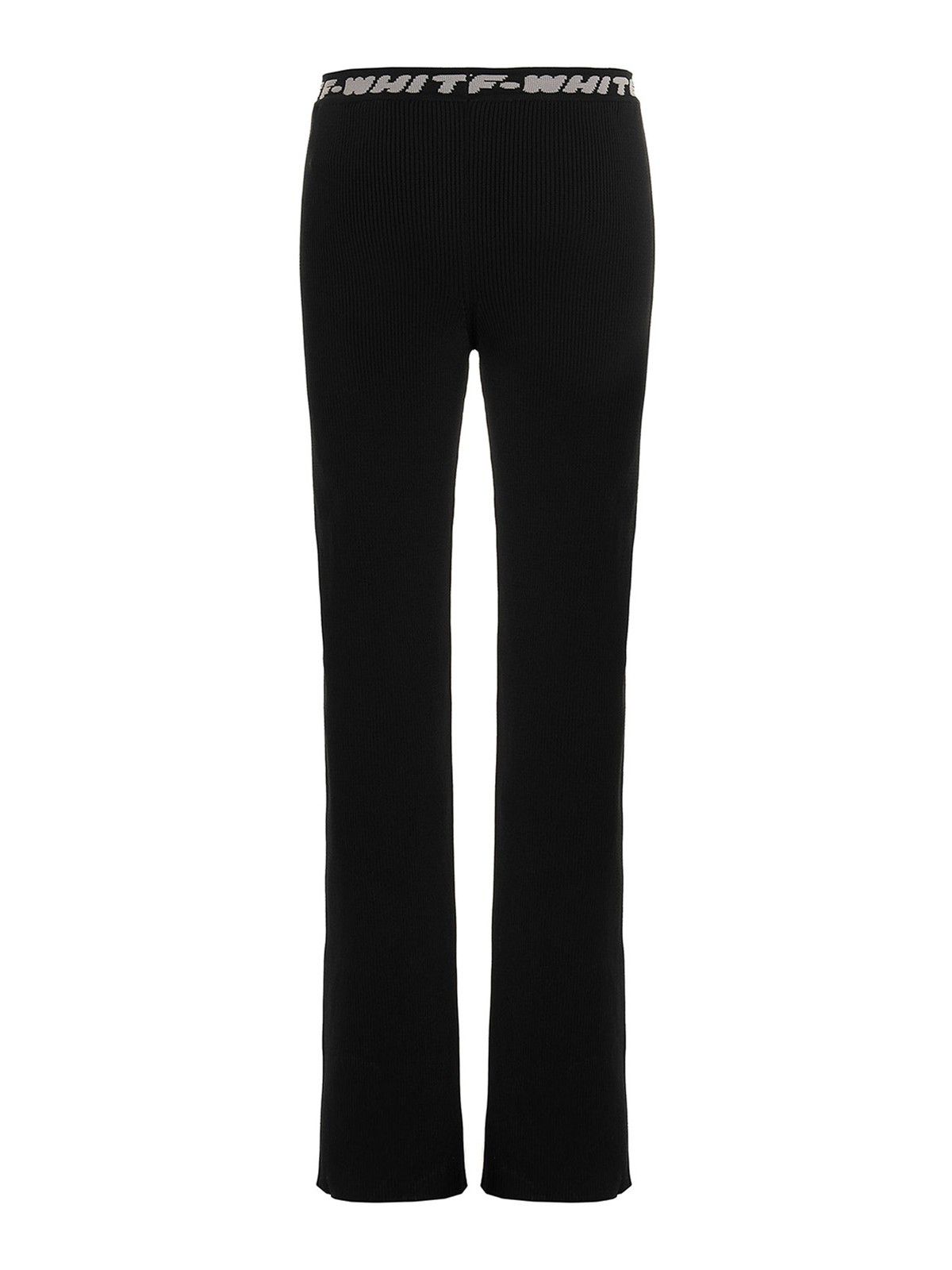 Off-White o1gr1nt0125 Logo Band Pant in Black Size 27" / US 4 / IT 40 - 2 Thumbnail