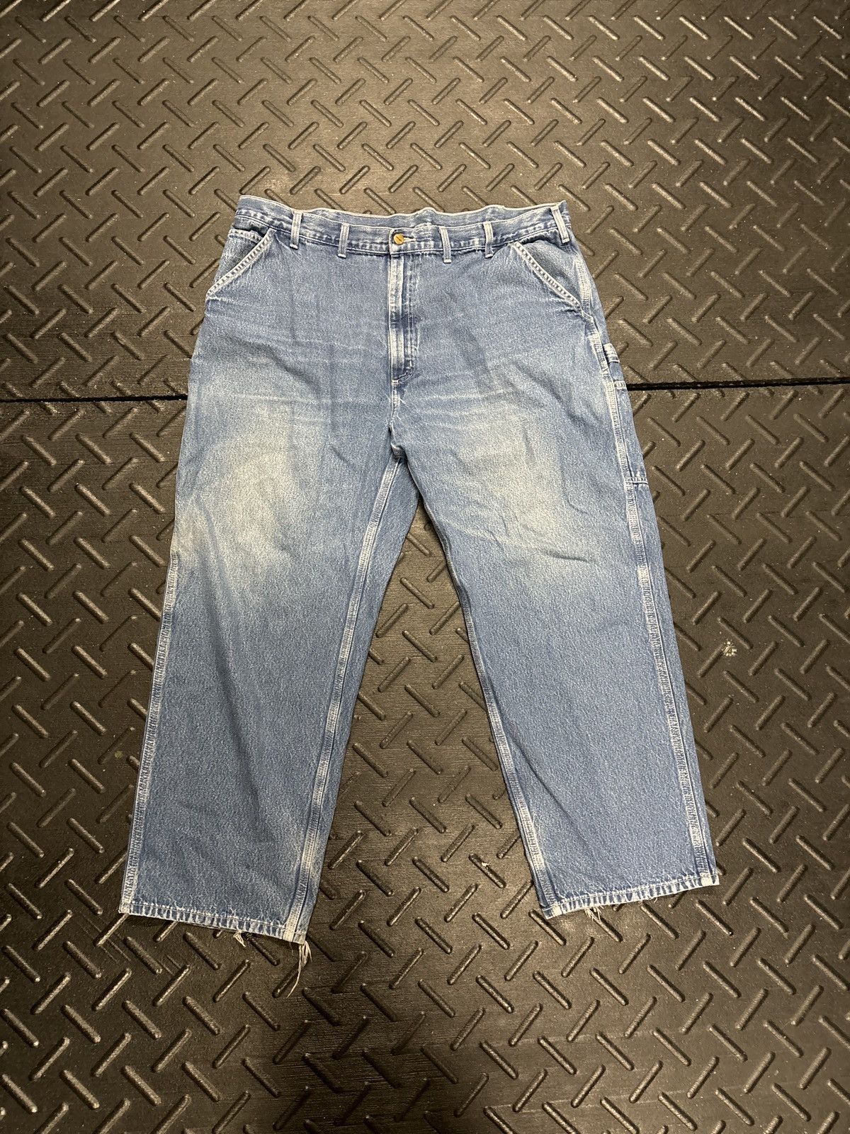 Carhartt × Vintage Carhartt Vintage Blue Jeans / Super Baggy , 44x30 Size US 44 / EU 60 - 1 Thumbnail