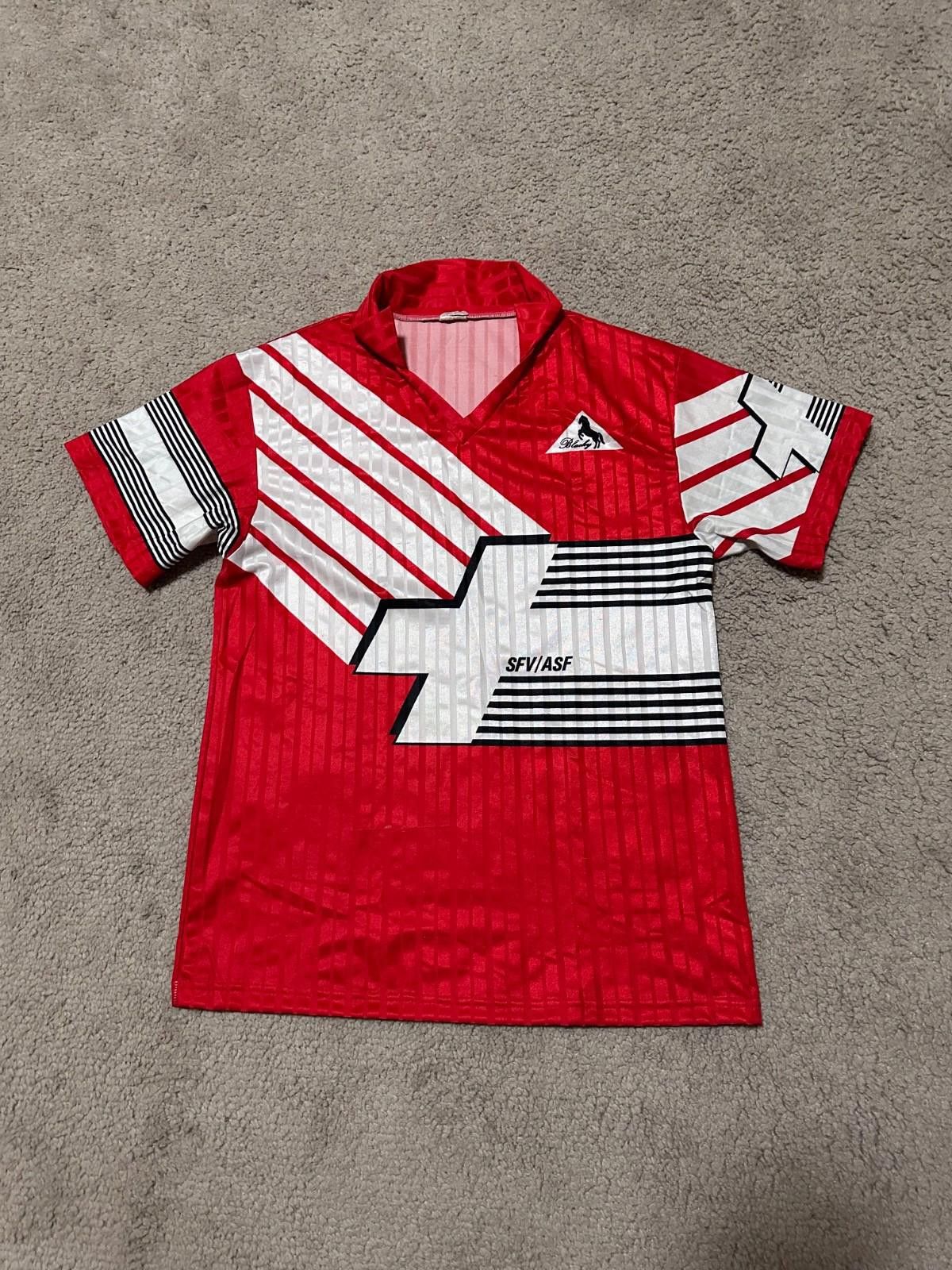 SWITZERLAND 1990 1992 HOME SHIRT FOOTBALL SOCCER JERSEY