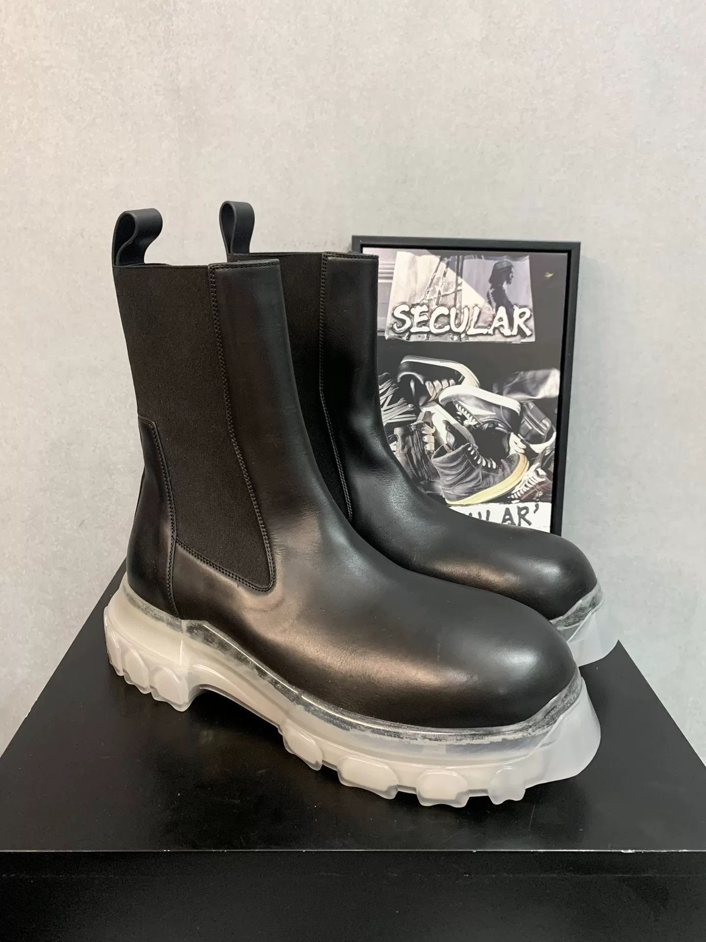 Rick Owens Rick Owens Tractor High-Top Leather Boots Size US 9 / EU 42 - 1 Thumbnail