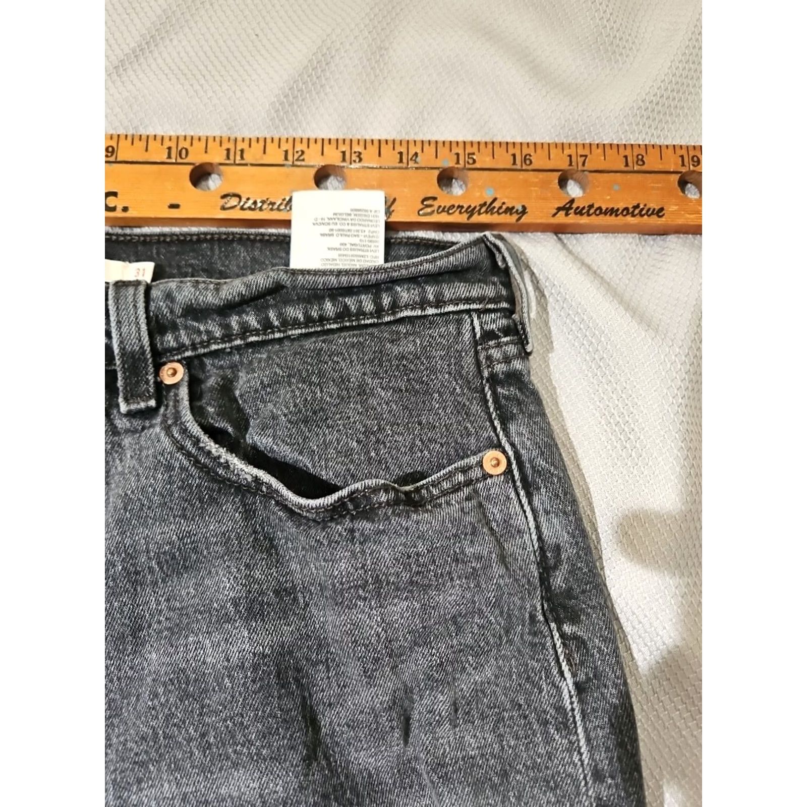Levi's Levi's Jeans Womens Sz 31 Blue Wedgie Fit Buttonfly Grunge Denim Straight Pants Regular 5-Pocket Logo Retro 90s Hip Hop City Short? Size 24" / US 00 / IT 34 - 7 Thumbnail