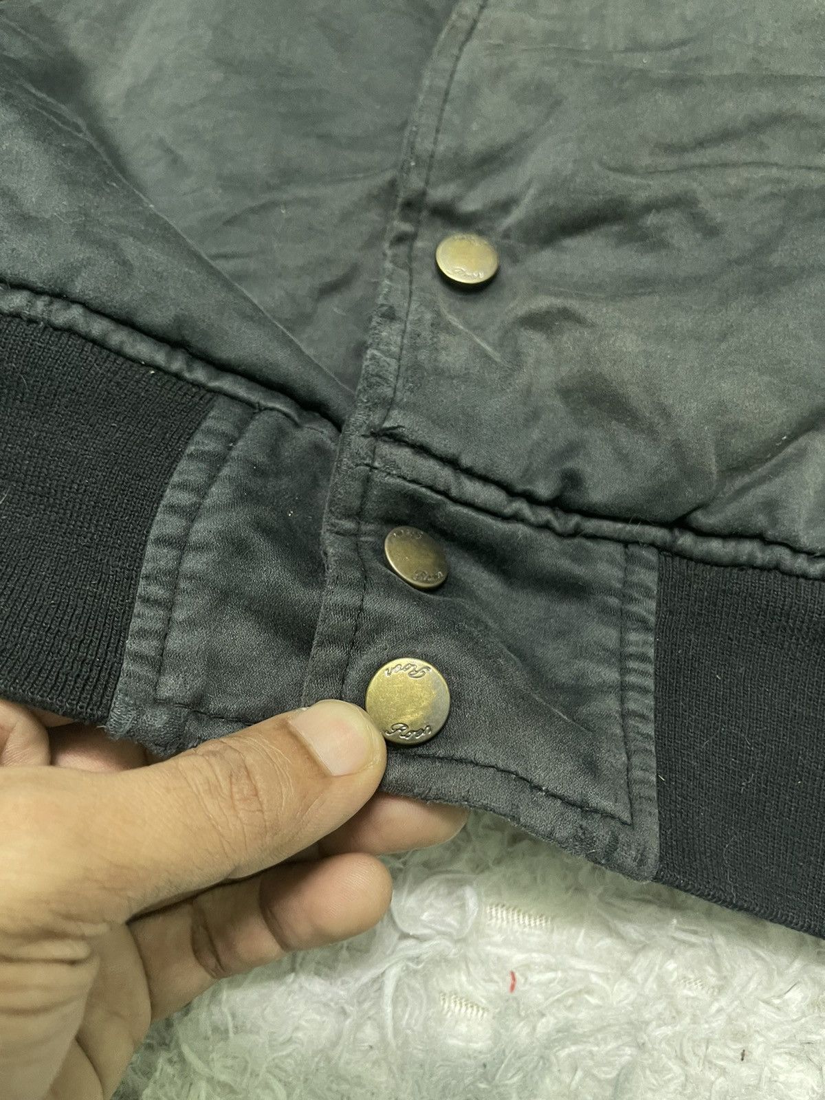 If Six Was Nine 2000s ROEN LEATHER 2 WAY JACKET EMBROIDERED LOGO DISTRESSED Size US S / EU 44-46 / 1 - 11 Thumbnail
