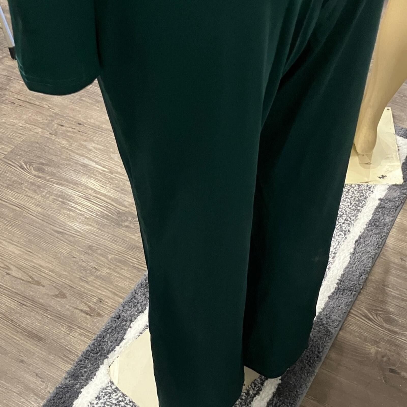 Other NIB Source Unknown Dark Green Long-Sleeve Jumpsuit Size 42" / US 20 - 4 Thumbnail