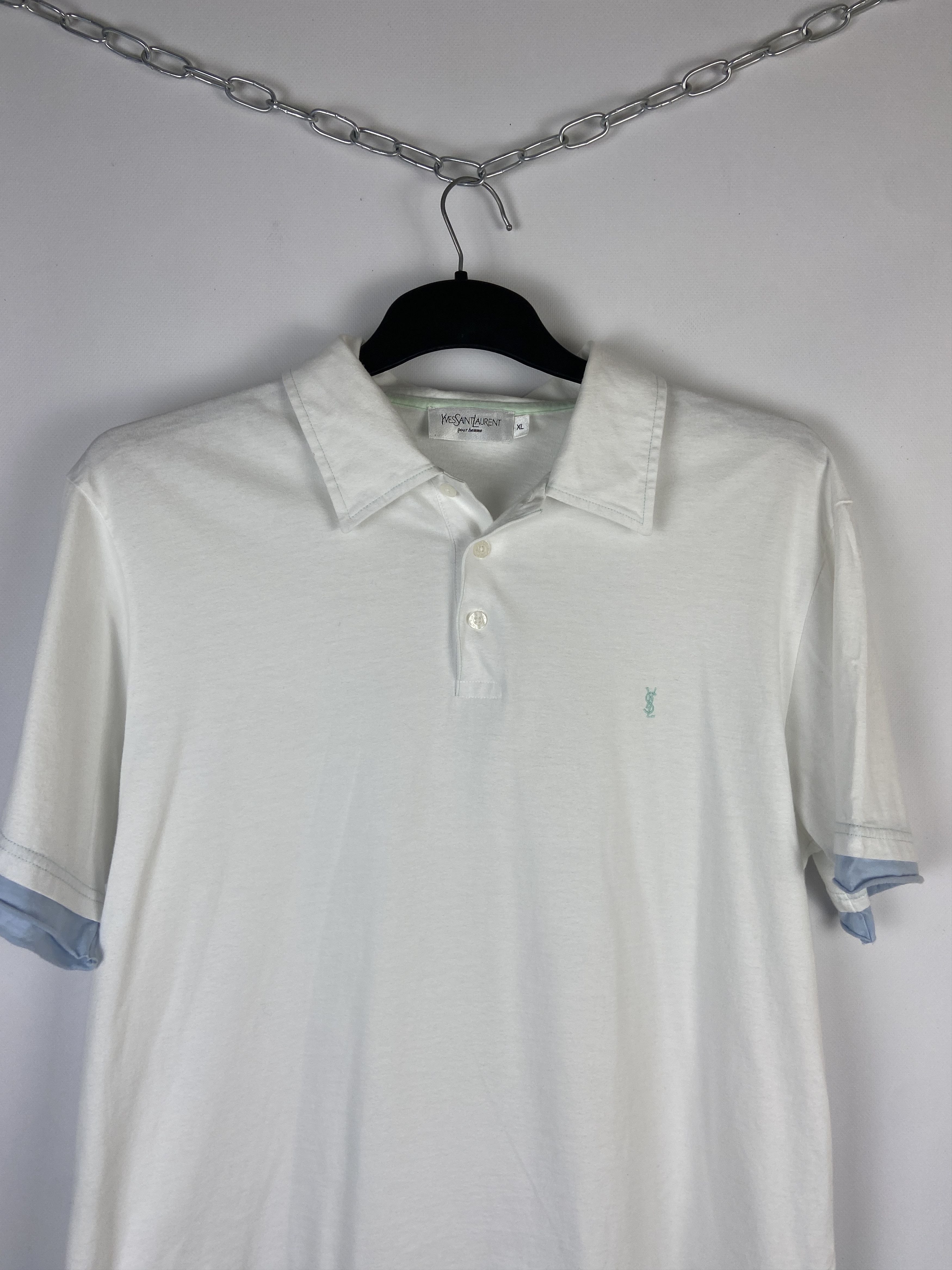 Vintage × Yves Saint Laurent YSL Polo Shirt Yves Saint Laurent Polo Size US XL / EU 56 / 4 - 3 Thumbnail