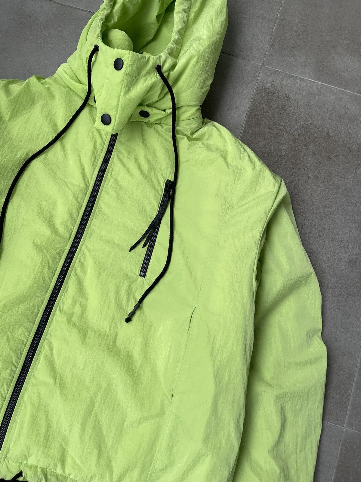 Japanese Brand !DS! AW22 Zsigmond Zeliz Acid Green Track Jacket Coat Size US L / EU 52-54 / 3 - 11 Thumbnail