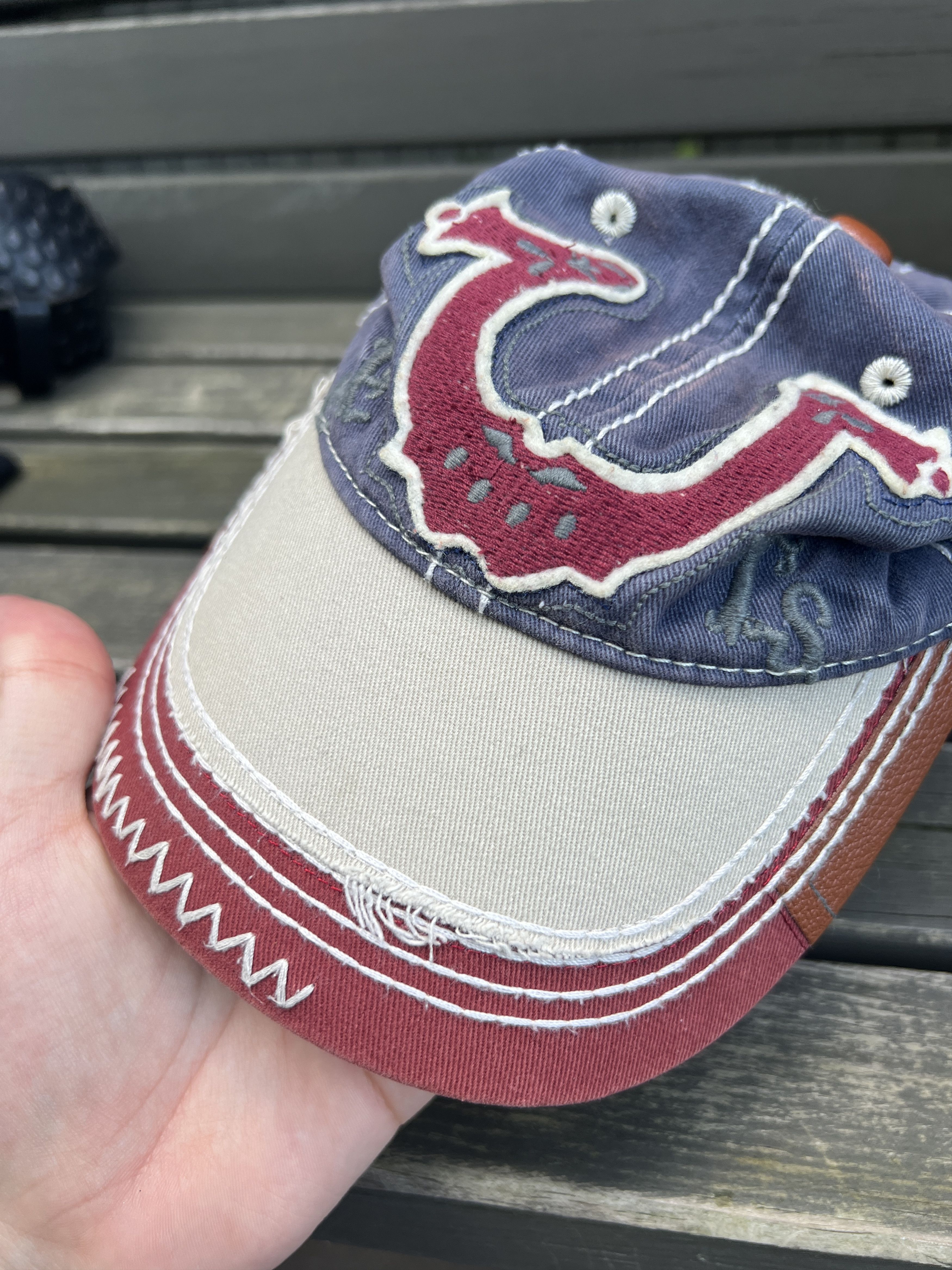True Religion True Religion Vintage Y2K Distressed Cap Size ONE SIZE - 3 Thumbnail