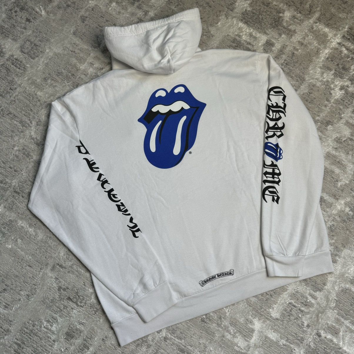 限定コラボ【Chrome Hearts×Rolling Stones】BLUE ロゴパーカー 限定コラボ【Chrome Hearts×Rolling Stones】BLUE ロゴパーカー