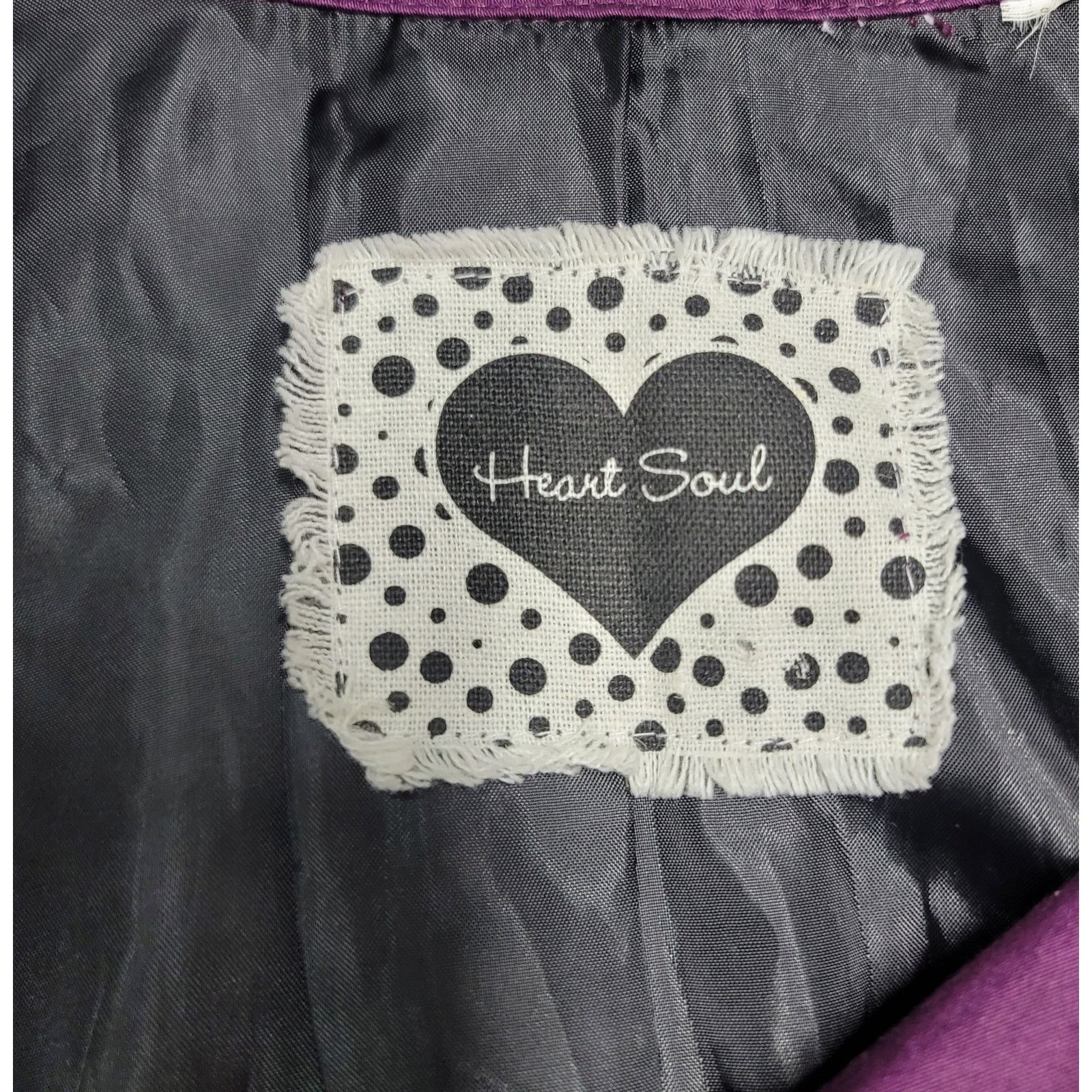 Other Heart Soul Purple Double Breasted Notched Blazer Small Size S / US 4 / IT 40 - 3 Thumbnail