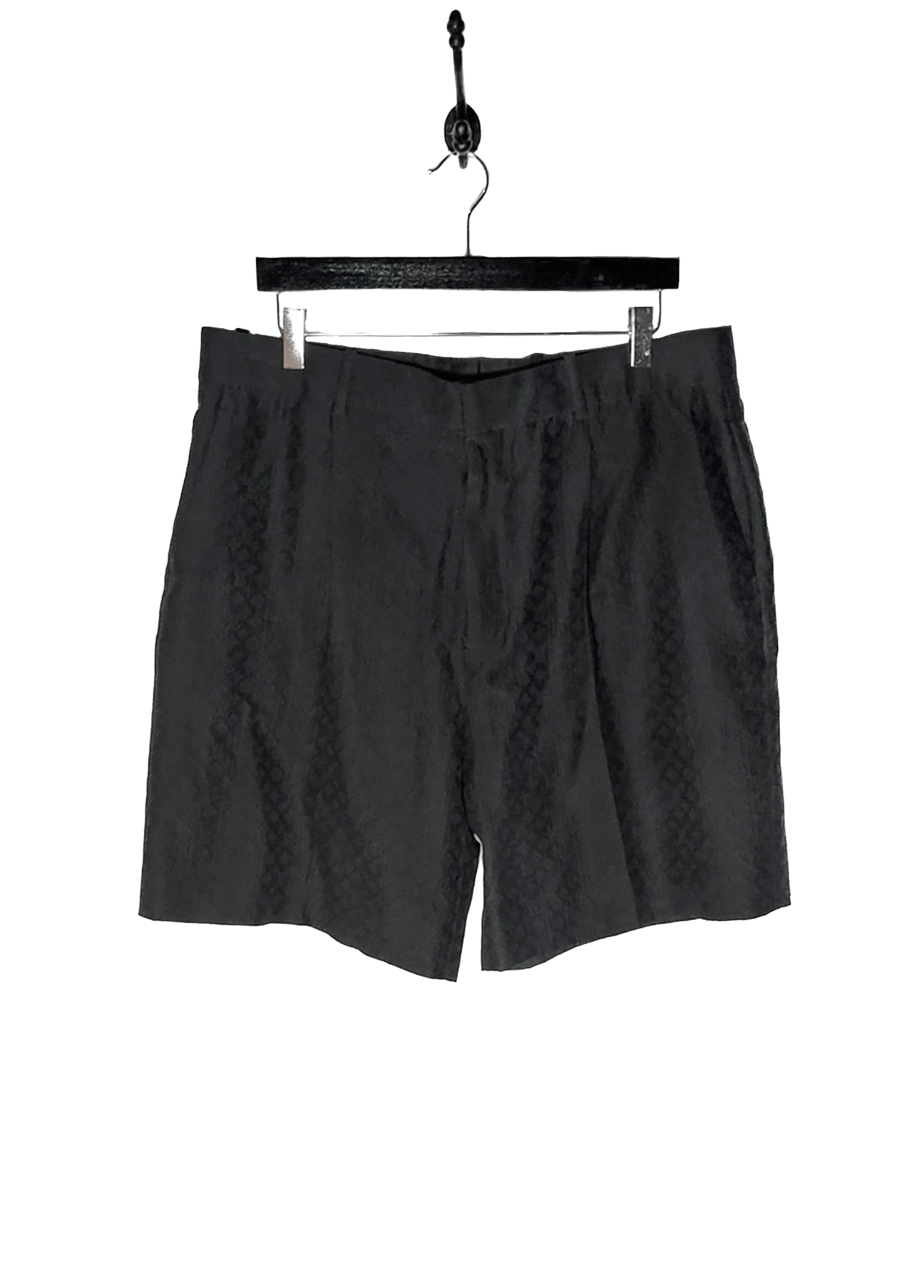 Louis Vuitton Louis Vuitton Black Silk Blend Tonal Mini Logo Shorts Size US 36 / EU 52 - 1 Thumbnail