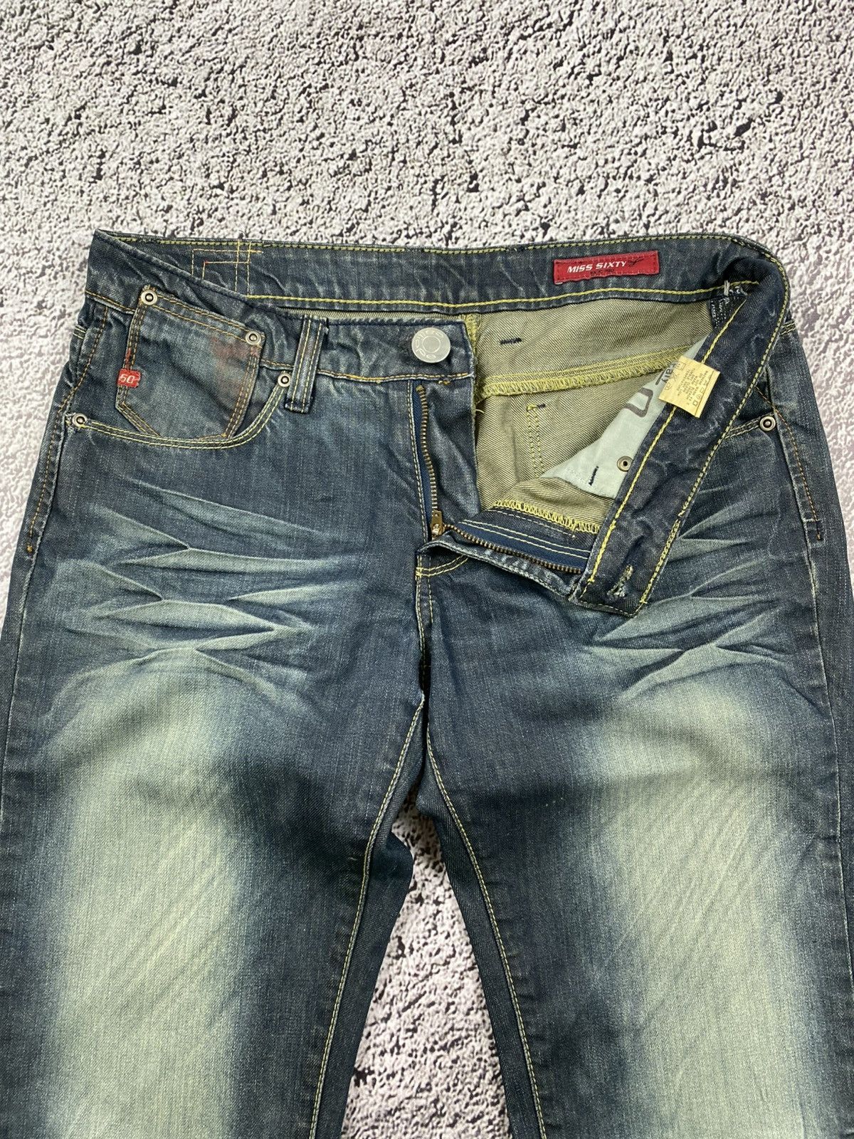 Vintage Vintage Y2K Miss Sixty faded lowrise jeans 00s juicy style Size 30" / US 8 / IT 44 - 3 Thumbnail