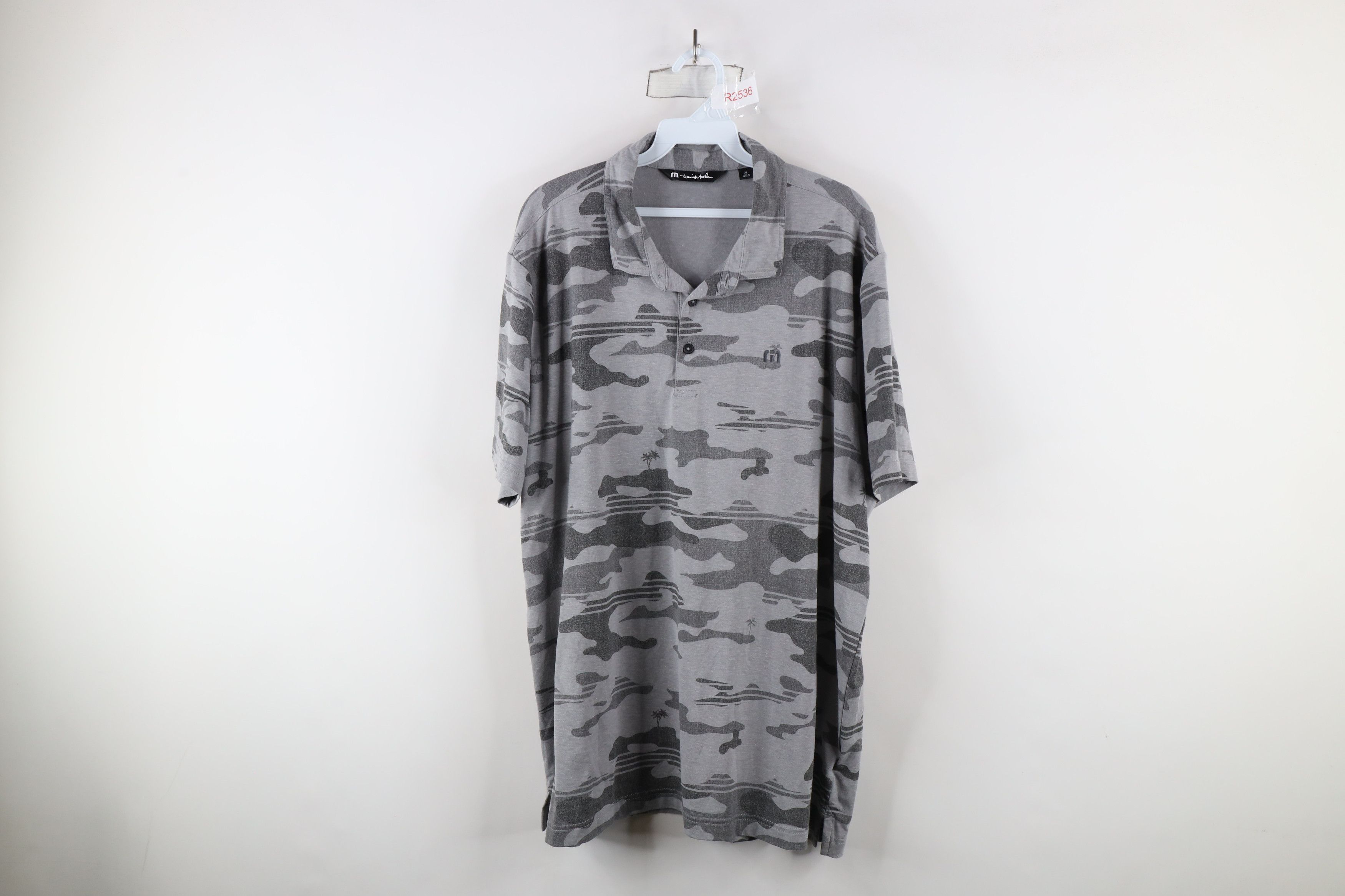 TravisMathew × Vintage Travis Mathew Camouflage Short Sleeve Collared Polo Shirt Size US XL / EU 56 / 4 - 1 Thumbnail