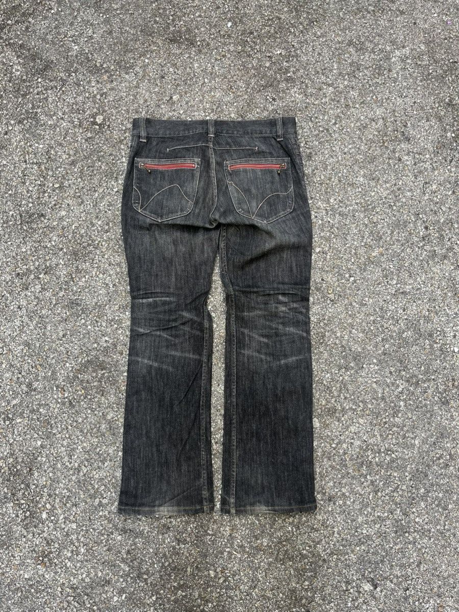Nicole Club Boot Cut Nicole Club For Men Black Denim Flare Jeans Size US 31 - 9 Thumbnail