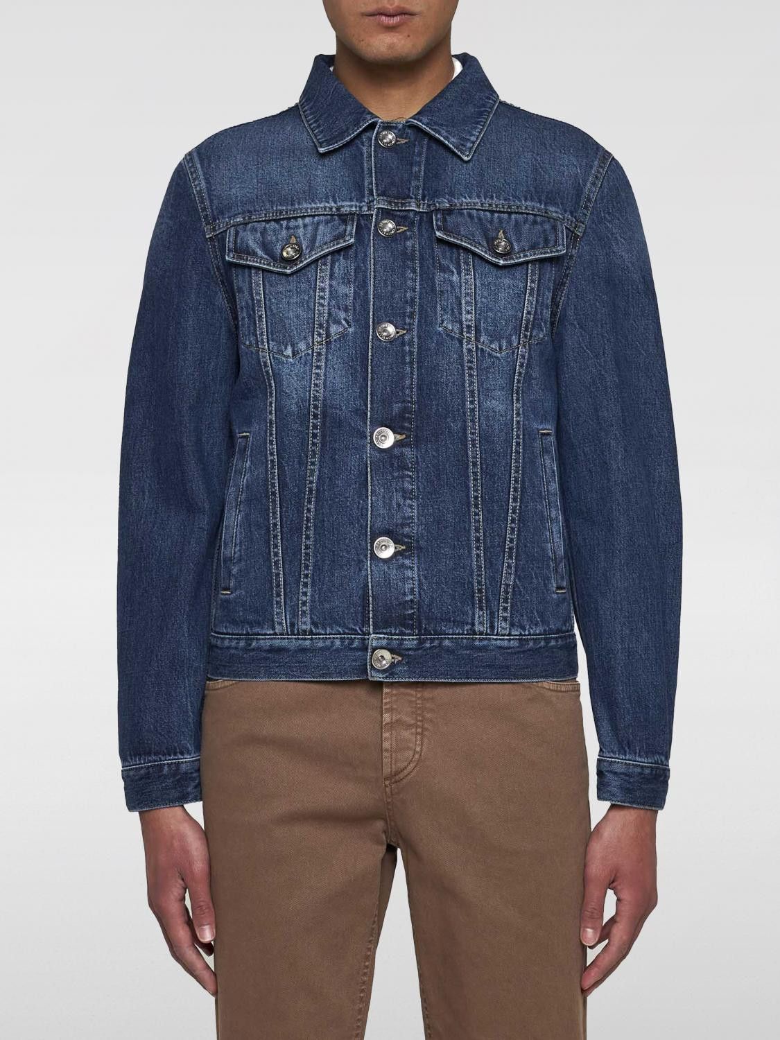 Brunello Cucinelli o1y0526 Denim Jacket in Blue Size US S / EU 44-46 / 1 - 1 Thumbnail