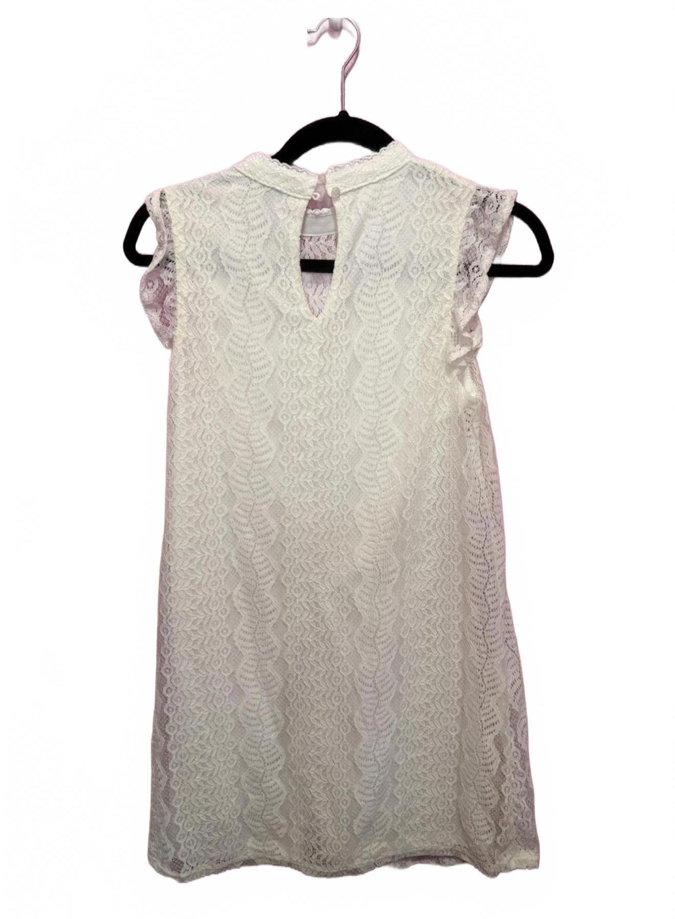 Designer White Delicate Lace Dress - Elegant Summer Look Size S / US 4 / IT 40 - 2 Thumbnail
