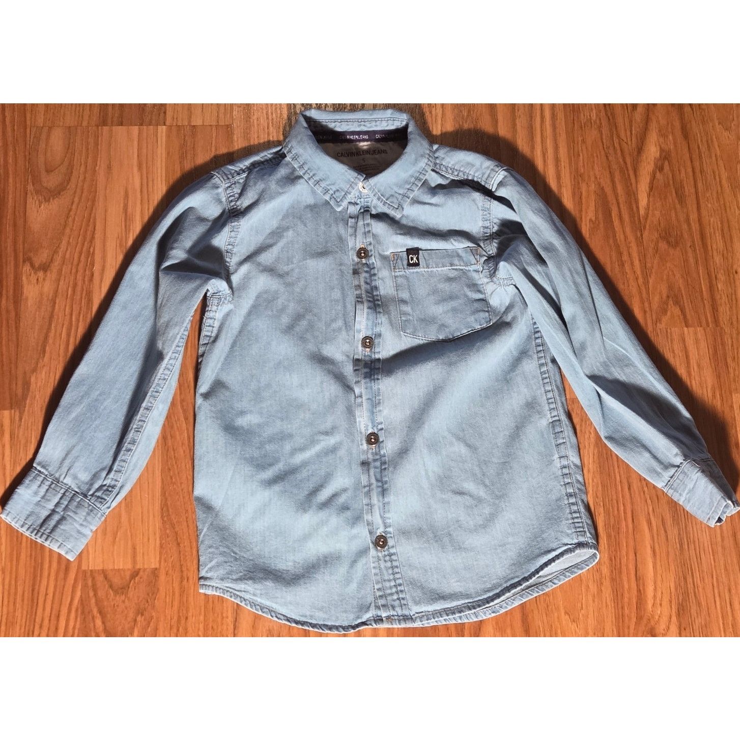 Calvin Klein Chic Calvin Klein Women's Denim Button-Up Shirt - Size Small Size S / US 4 / IT 40 - 5 Thumbnail