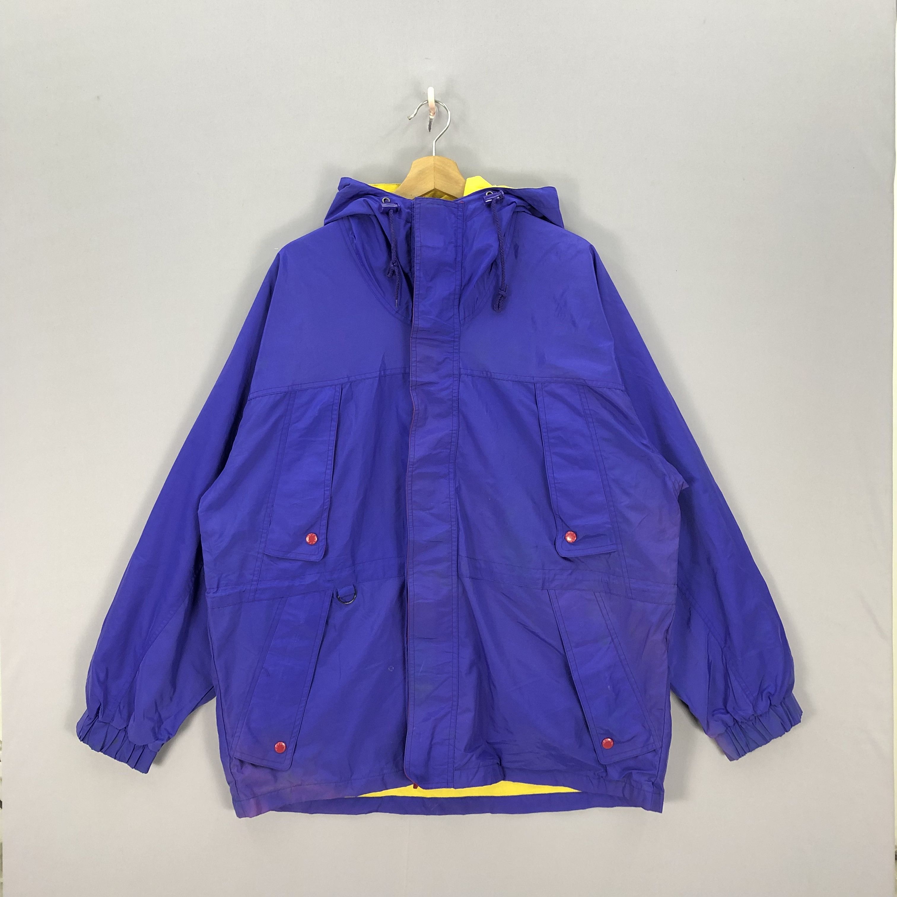 Japanese Brand × Vintage Vintage Blueky Hoodie Windbreaker Zipper Japanese Jackets Size US L / EU 52-54 / 3 - 1 Thumbnail