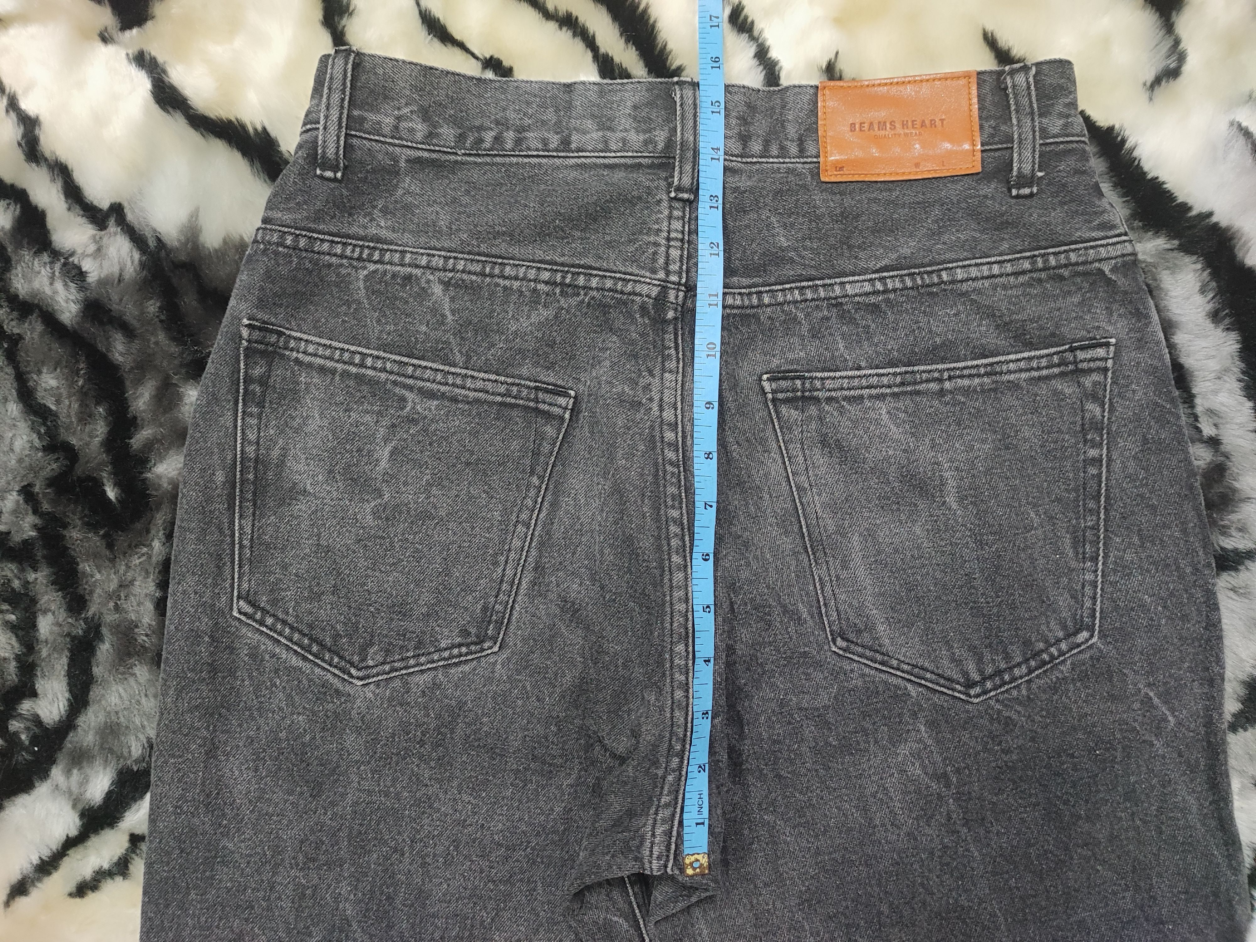 Beams Plus Beams Heart Black Jeans Distressed Grunge Erd Size US 31 - 12 Thumbnail