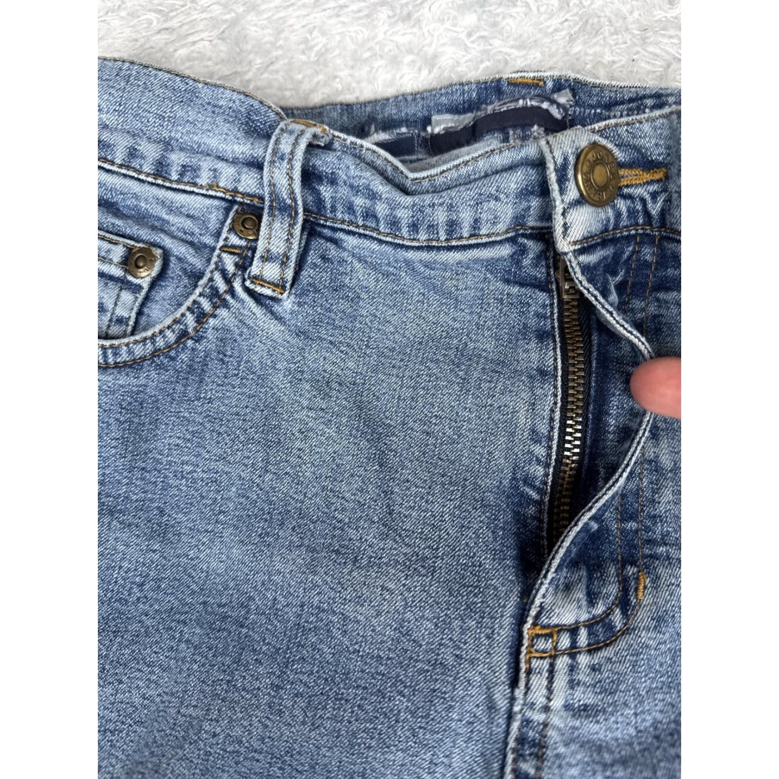 Jones New York Jones New York Jeans Womens 27x29 Blue Medium Wash High Rise Straight Denim Stretch Pants Regular 5-Pocket Womens Mens Girls Size 27" / US 4 / IT 40 - 5 Thumbnail