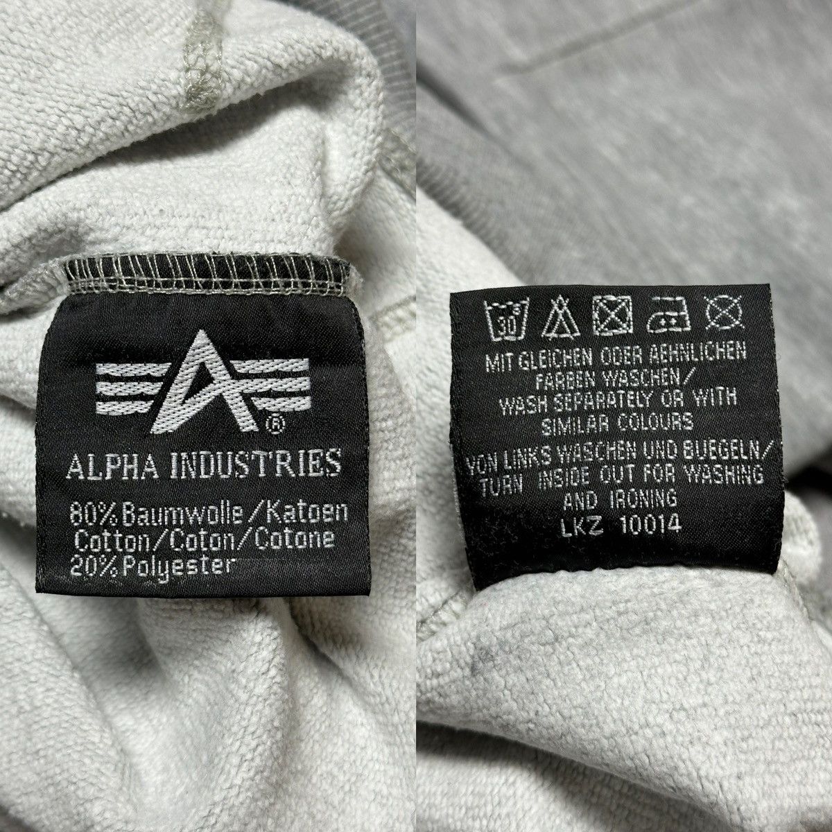 Alpha Industries Vintage Alpha Industries Big Logo Hoodie Size US L / EU 52-54 / 3 - 12 Thumbnail