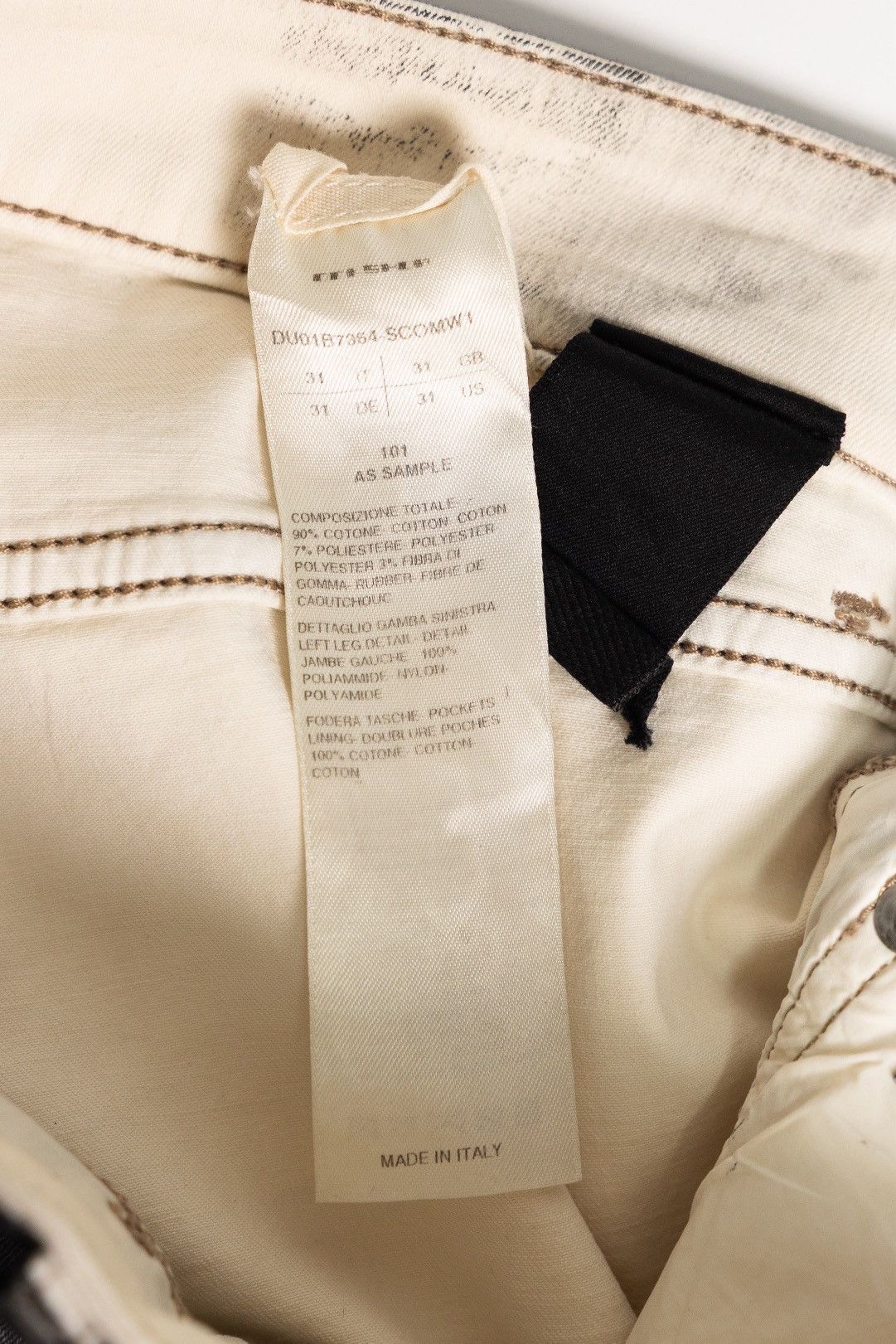Rick Owens Drkshdw Rick Owens Tyrone Cut White Pants Size US 31 - 6 Thumbnail