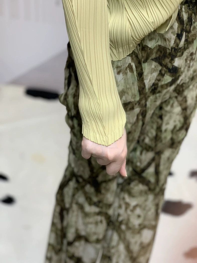 Issey Miyake Issey Miyake A light yellow pleated top Size 3XL / US 20-22 - 4 Thumbnail