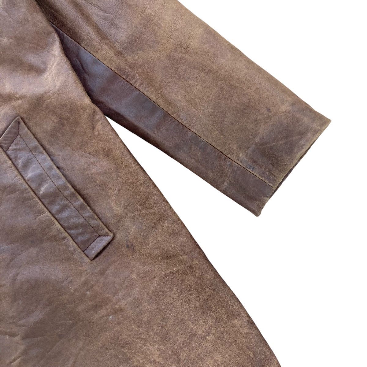 A.P.C. A.P.C LEATHER LONG JACKET Size US S / EU 44-46 / 1 - 6 Thumbnail