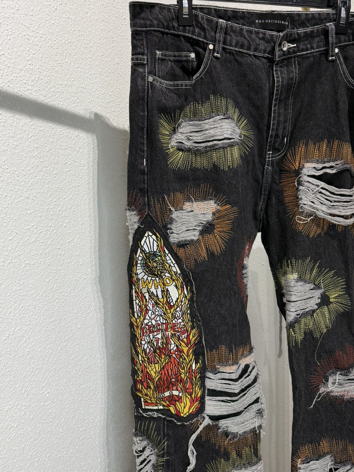 Who Decides War Who Decides War All Over Embroidery Denim size 38 Size US 38 / EU 54 - 2 Thumbnail