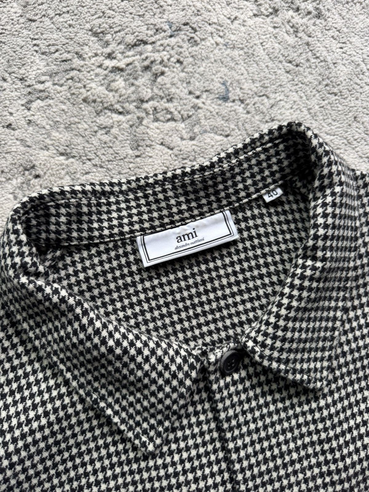 AMI Ami Houndstooth overshirt Size M/L Size US M / EU 48-50 / 2 - 4 Thumbnail