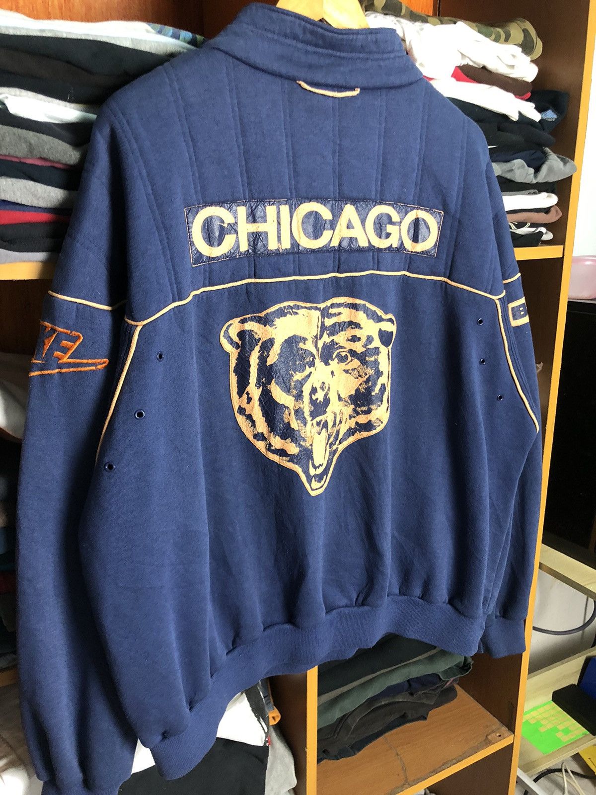 NFL × Nike × Vintage 🔥Rare Vintage🔥90s Nike NFL Chicago Bears Sweater Size US XL / EU 56 / 4 - 4 Thumbnail