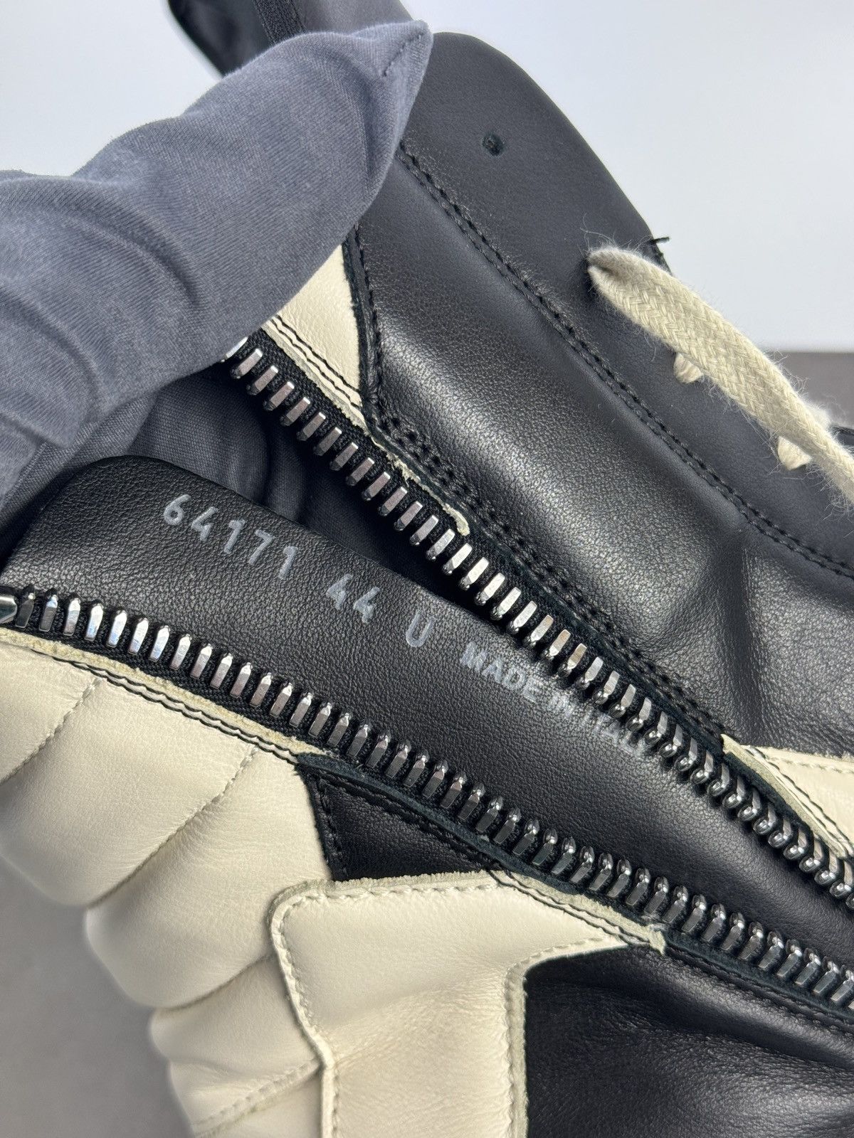 Rick Owens GEOBASKET HIGH TOP SNEAKERS Size US 11 / EU 44 - 9 Thumbnail