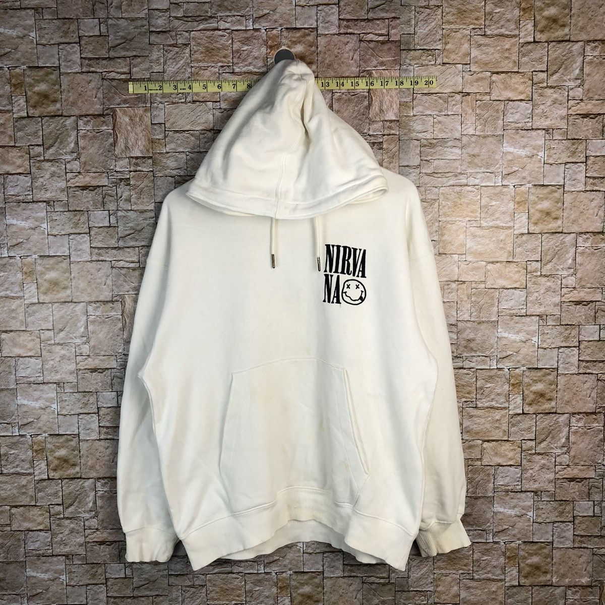Nirvana Gu X Nirvana White Hoodie sweatshirt #A555 Size US M / EU 48-50 / 2 - 1 Thumbnail