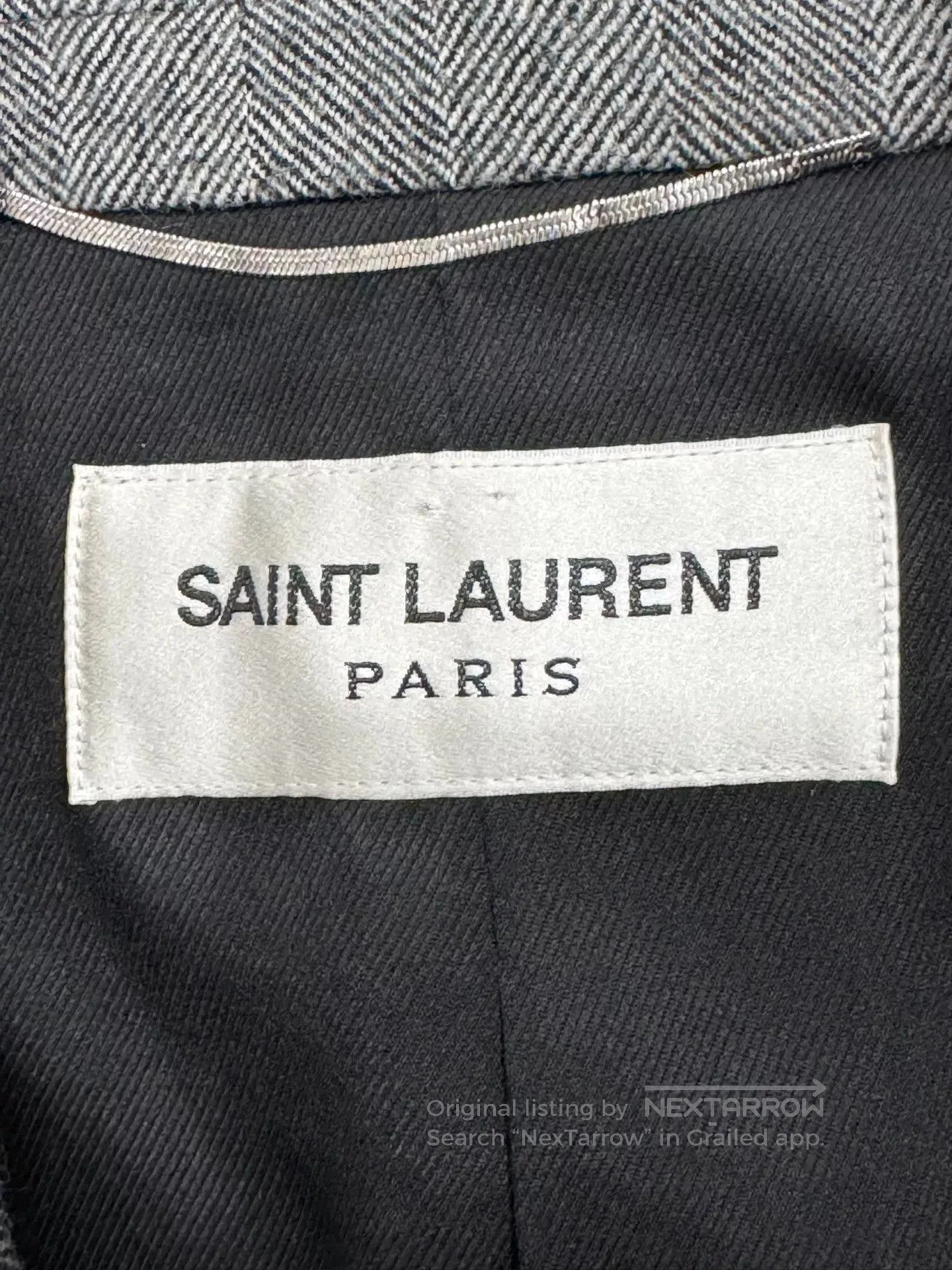 Saint Laurent Paris Saint Laurent Wool Blazer Size 46 Second Hand. Size US M / EU 48-50 / 2 - 7 Thumbnail