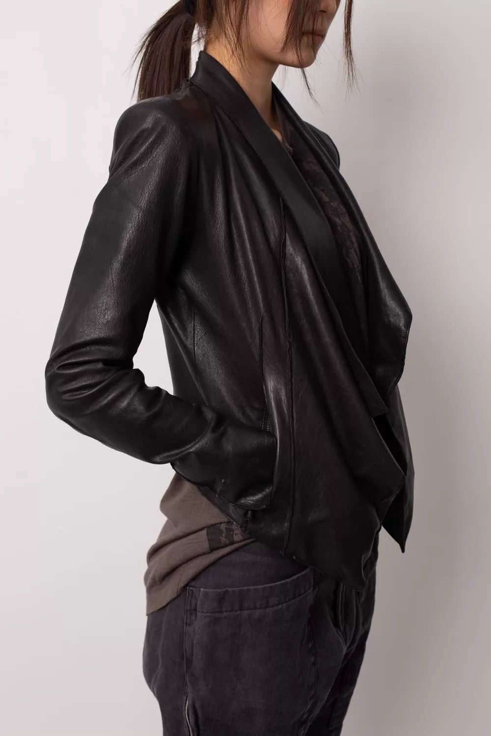 Helmut Lang Helmut Lang Vintage Deconstructed Leather Jacket Unisex 48B Size XL / US 12-14 / IT 48-50 - 1 Thumbnail