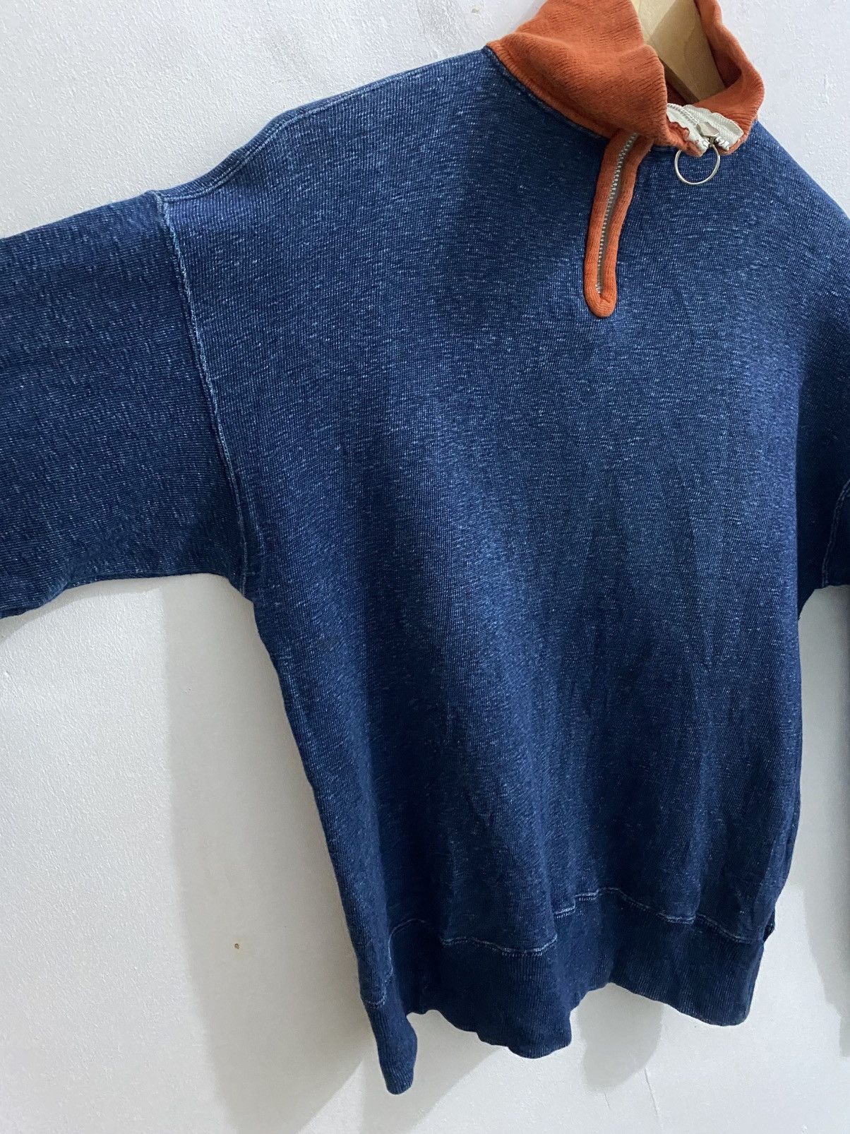 45rpm Joubu De Nagamochi 45RPM Half Zip TwoTone Sweater Size US L / EU 52-54 / 3 - 4 Thumbnail